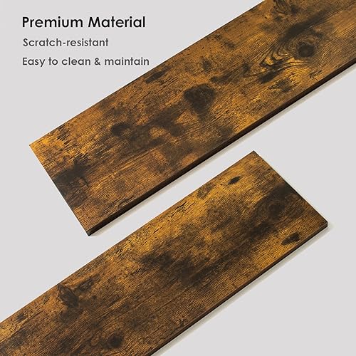 Miniatura 7 de DINZI LVJ Estantes largos de pared, estantes flotantes grandes de 47.3 pulgadas, juego de 2, estante de exhibición de granja montado en la pared con