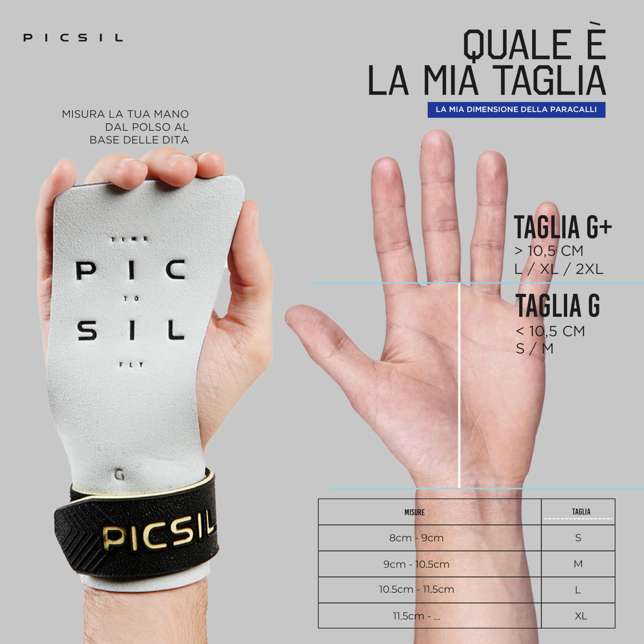 PICSIL Condor Manopole per Cross Training, Paracalli Senza Fori con Tessuto Tecnico, Maggiore Protezione e Comfort, per Palestra, Box, Sollevamento Pesi, Prevenire Vesciche e Lacrime