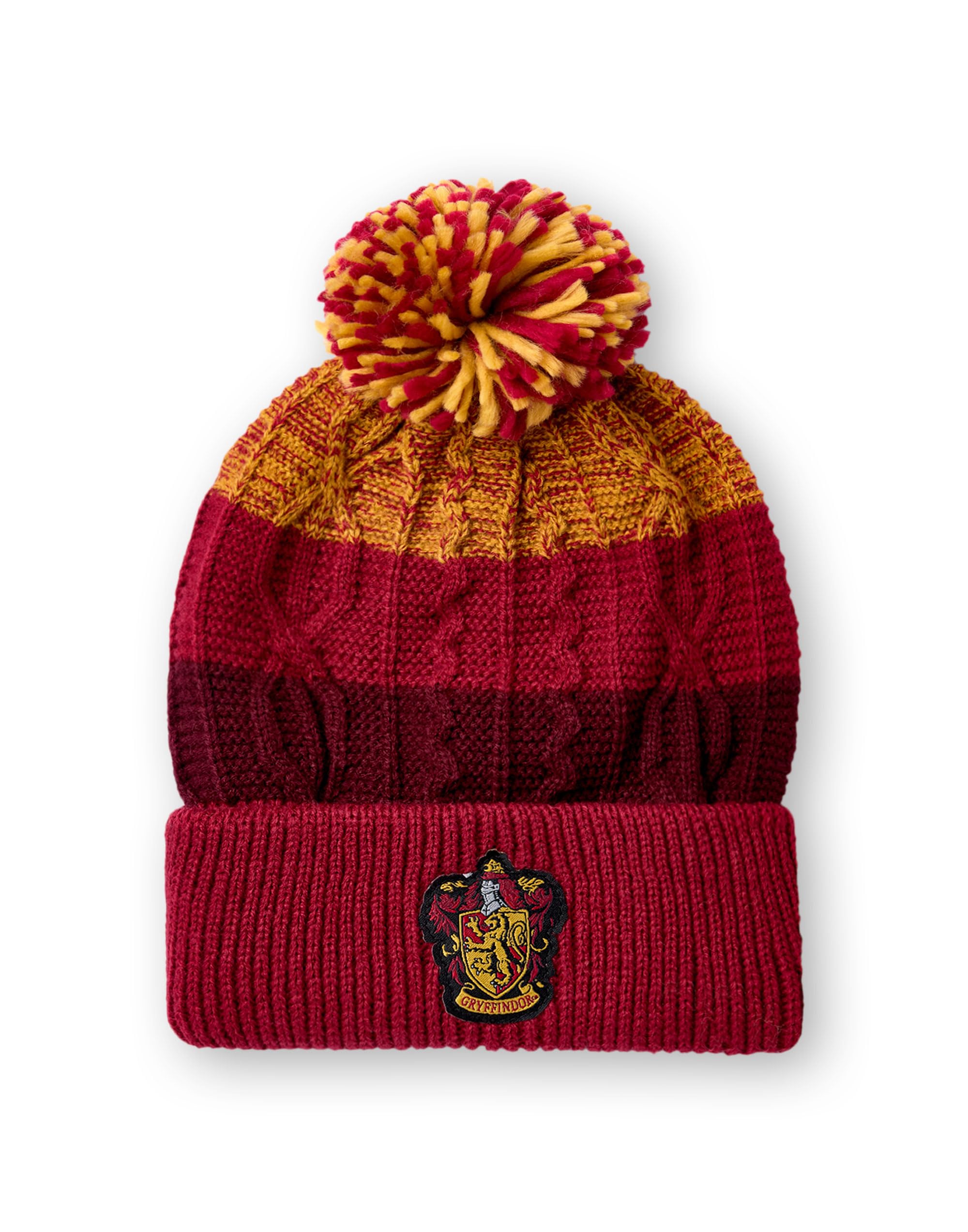 Harry Potter Ensemble chapeau et gants Enfants | Garçons Filles Gryffondor Serdaigle Serpentard Poufsouffle Options de la Maison Tricoté Pom Pom Beanie | Chapeau d'hiver magique taille unique