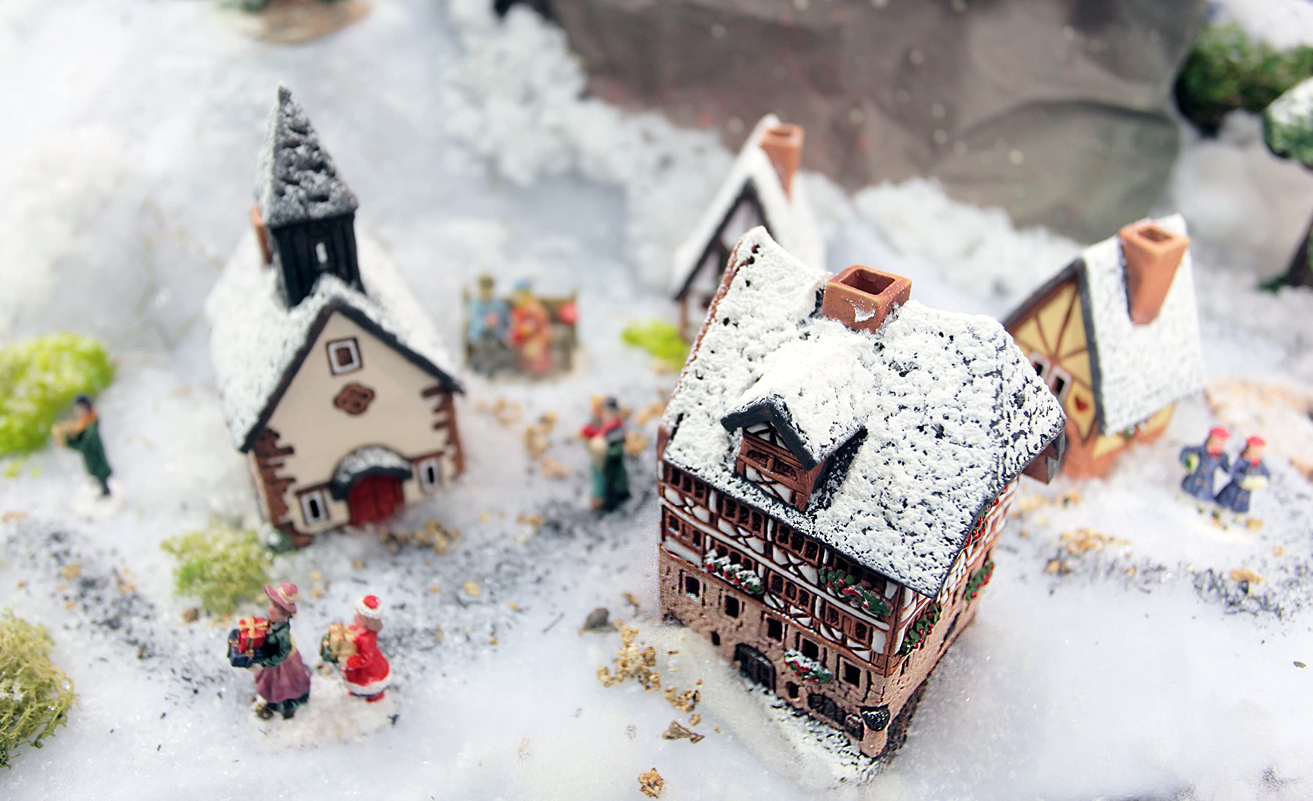 Amazon.com: Midene Ceramic Christmas Village Houses