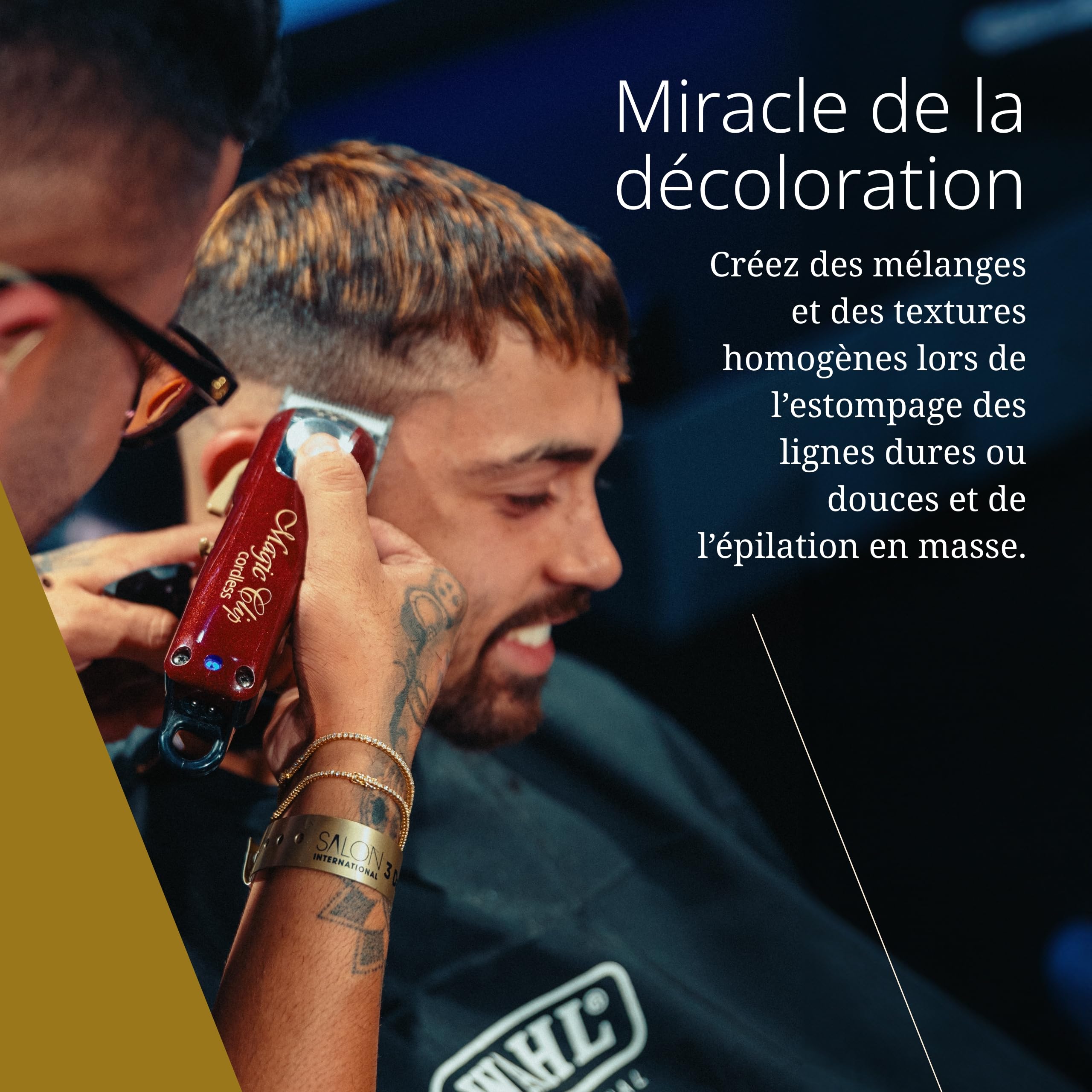 Wahl Cordless Magic Clip - Tondeuse à cheveux pour mélanger, rouge