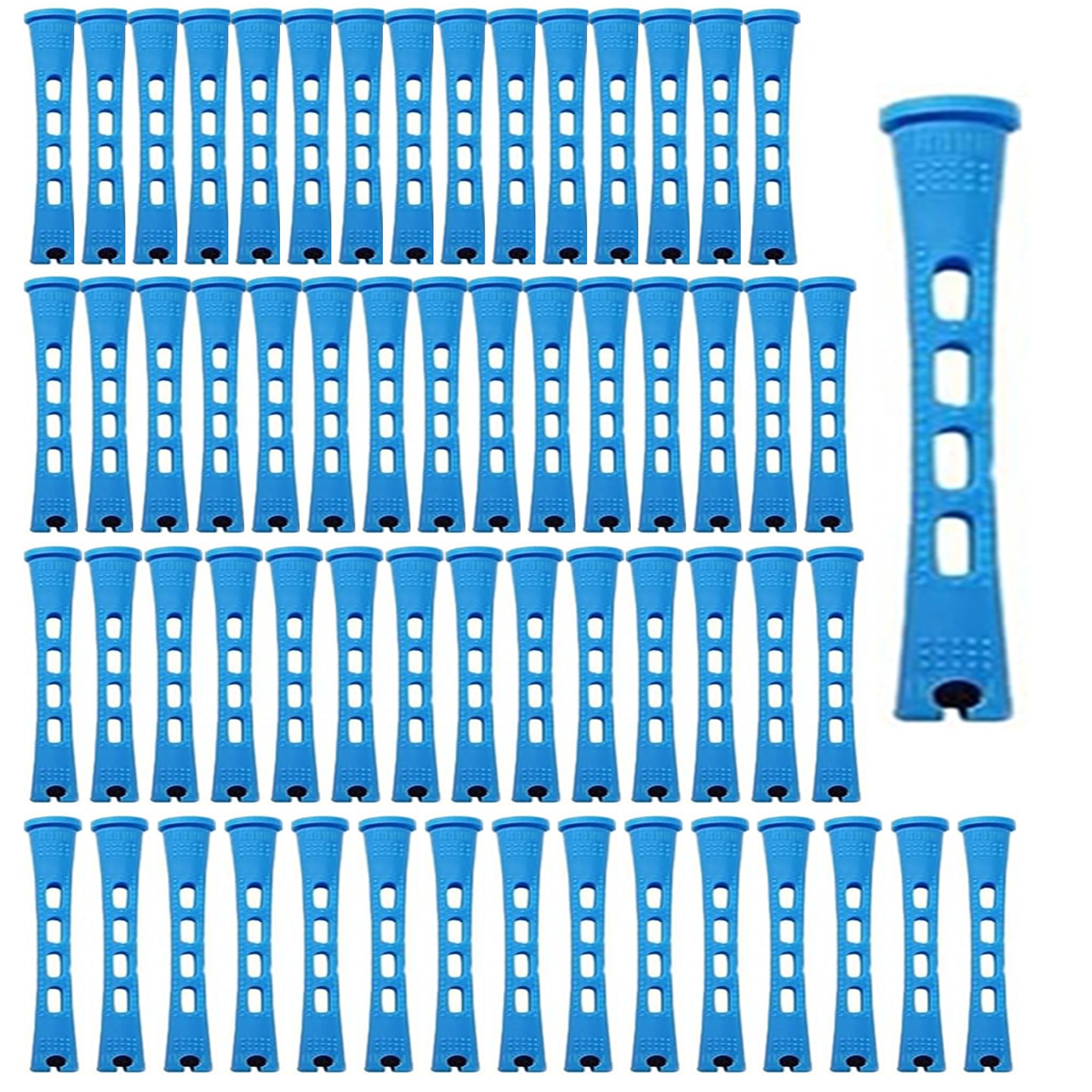 60 Pièces Bigoudis Cheveux Permanente Sans Chaleur 0.9 * 8.3cm | Rouleaux de Mousse Souple, Ondes Naturelles, Coiffure DIY, Cheveux Longs et Courts