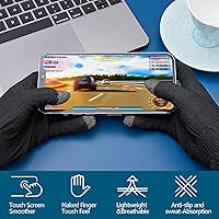 Vista 5 de Syhood PUBG - Juego de 4 pares de guantes de juego para videojuegos, controladores móviles, antisudor, transpirables, táctiles, altamente sensibles