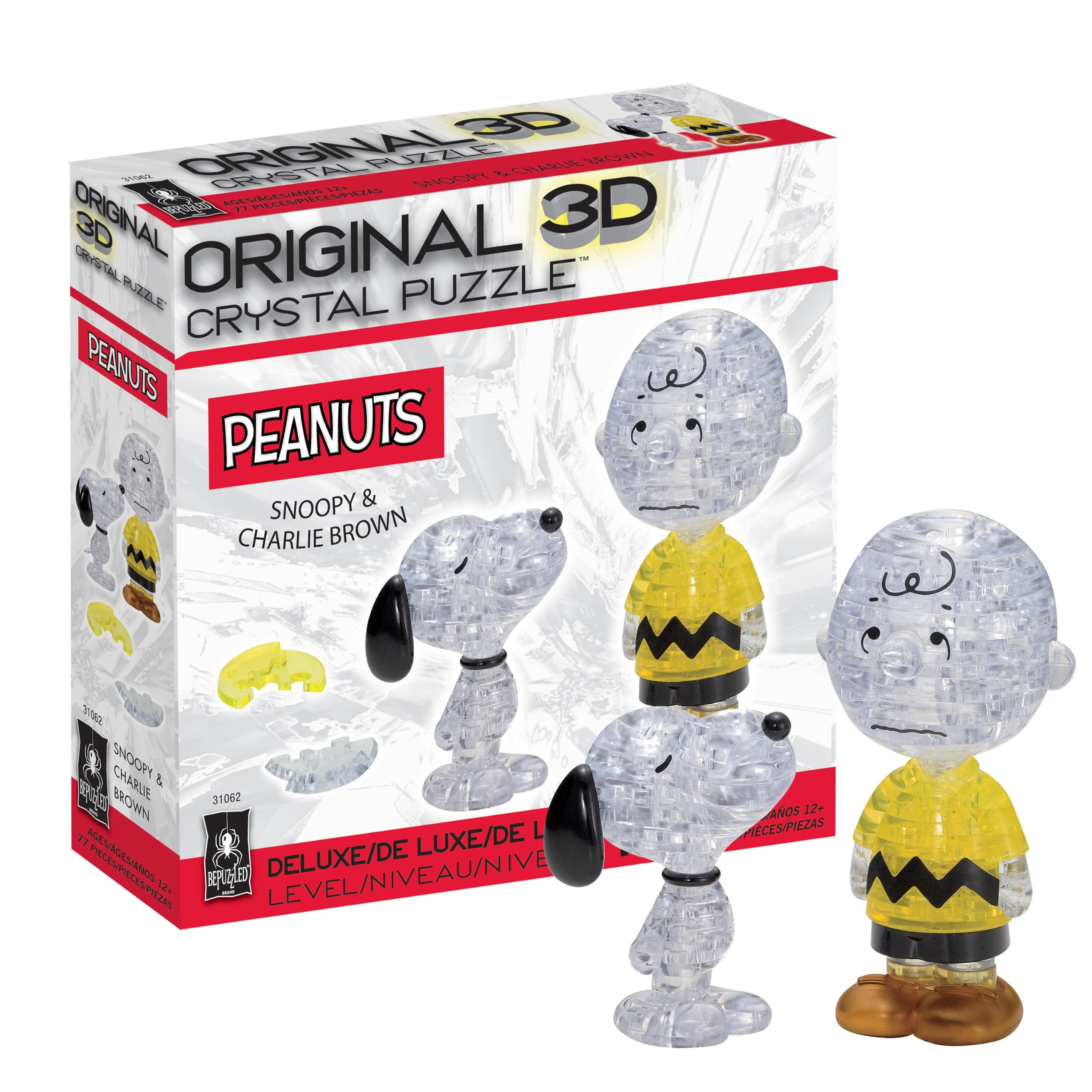 Amazon.com: Snoopy and Charlie Brown Deluxe Original 3D Crystal