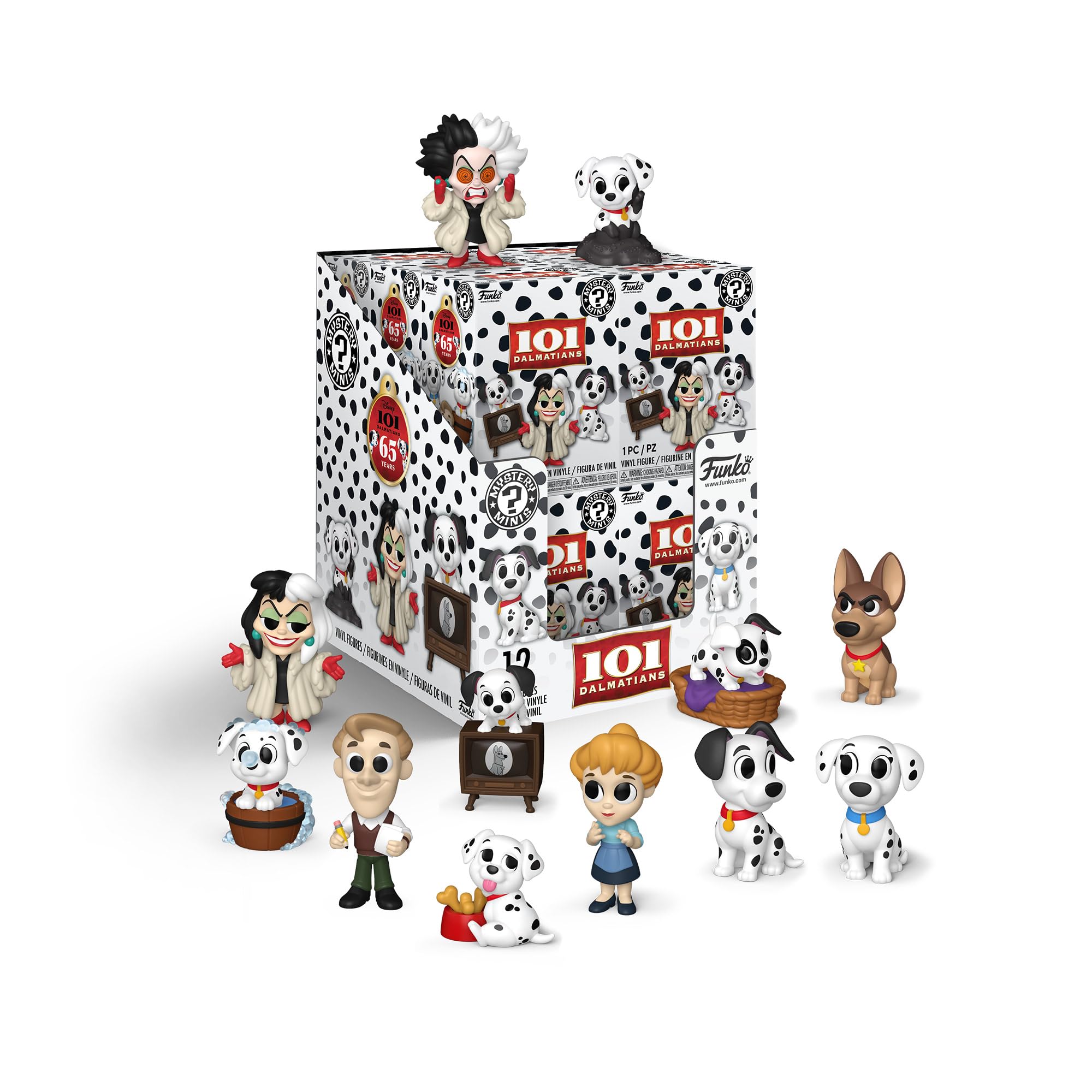 Funko Mystery Mini: Disney: 101 Dalmatians, Pongo, Perdita, Roger and more, 1 of 12 to collect, Styles may vary - Image 2