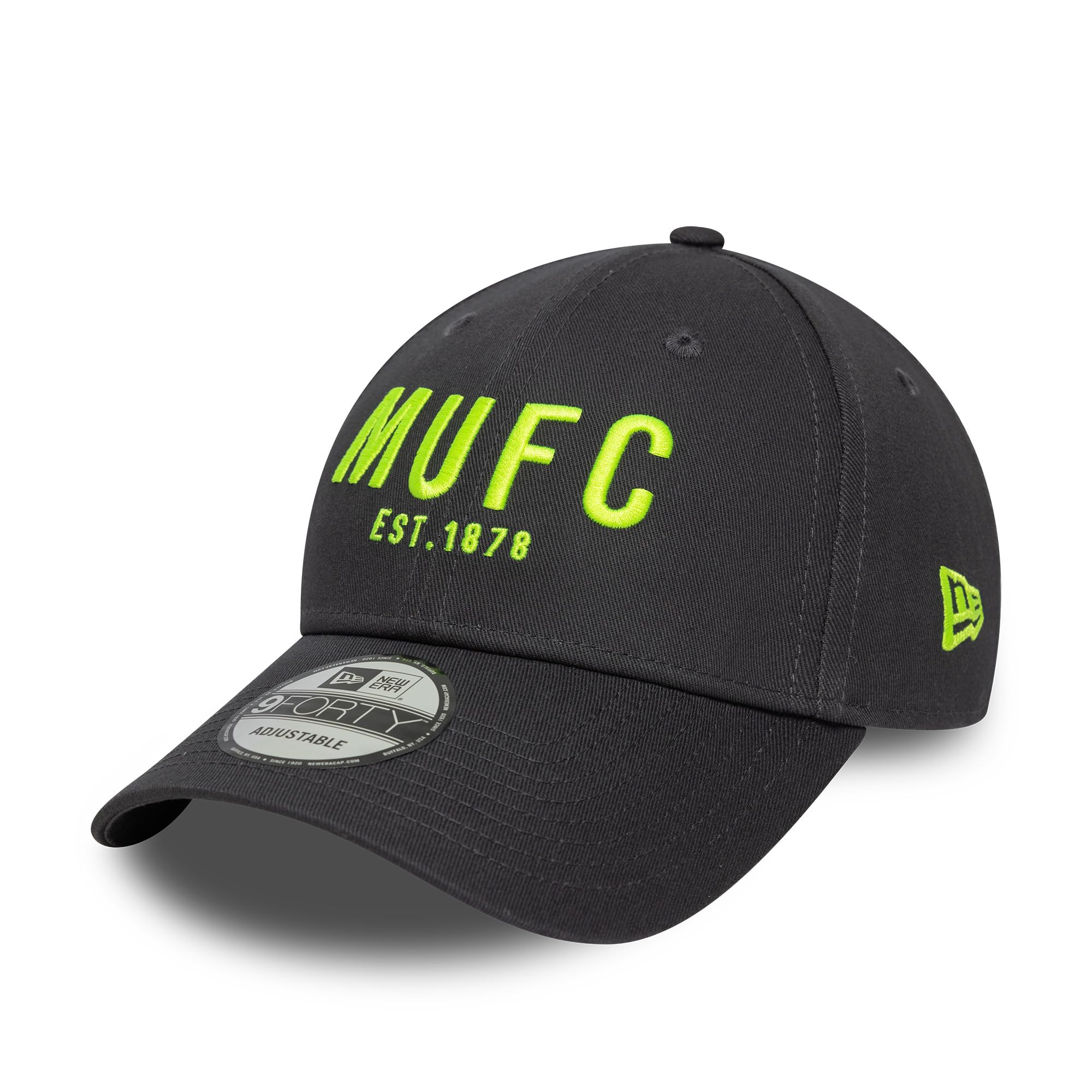 New Era Unisex Dark Grey Adult's 9Forty Seasonal Manchester United Football Club Baseball Cap Hat