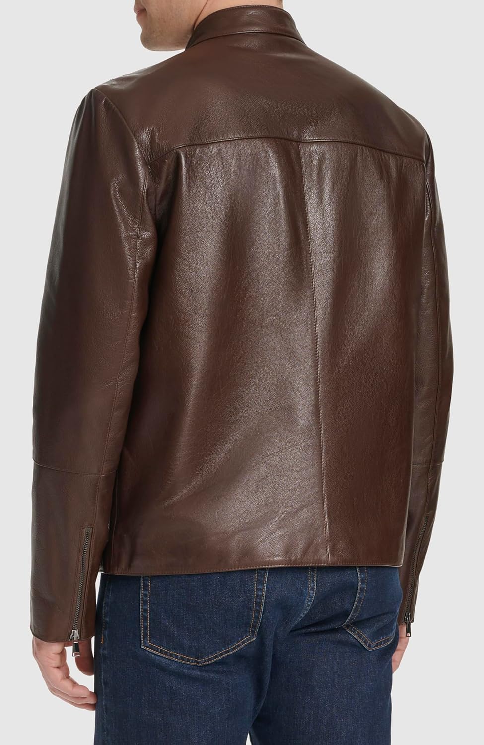 Cole Haan Men's Classic Zip Front Moto Jacket - Image 3
