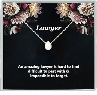 Lawyer Gift Pearl Necklace Thank You Gift