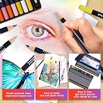 Set de crayons aquarelle, Ensemble de 36 Couleurs, Ensemble de crayons à dessin d'art multicolore, Fournitures d'Art pour dessiner de l'art, Sketching, Shading, Coloring Crayons pour adultes, Débutants & Artistes en boîte en étain