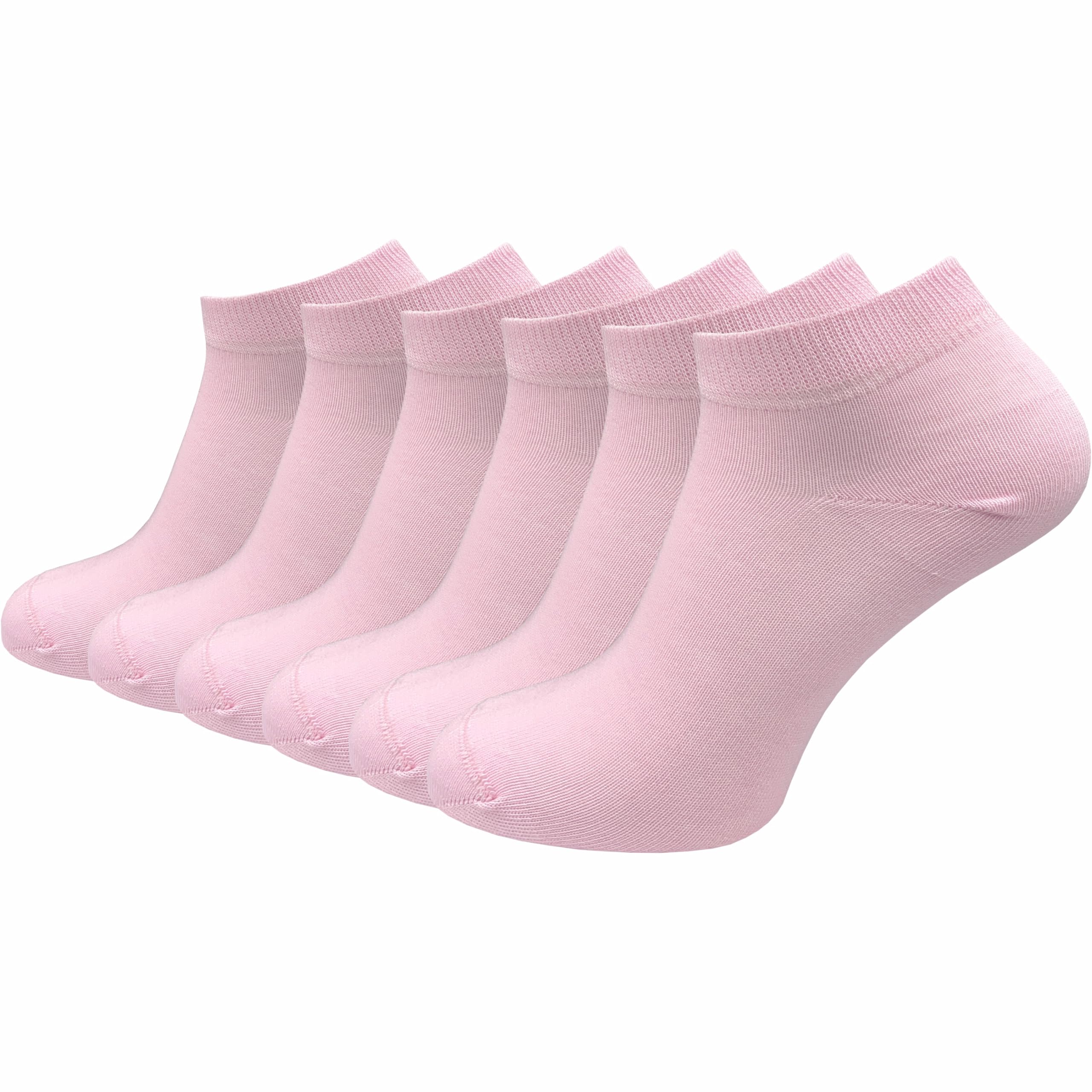 GAWILO Calcetines para mujer hechos de 100% algodón puro (6 pares | 10 pares) | calcetines cortos sin costuras apretadas sobre los dedos de los pies