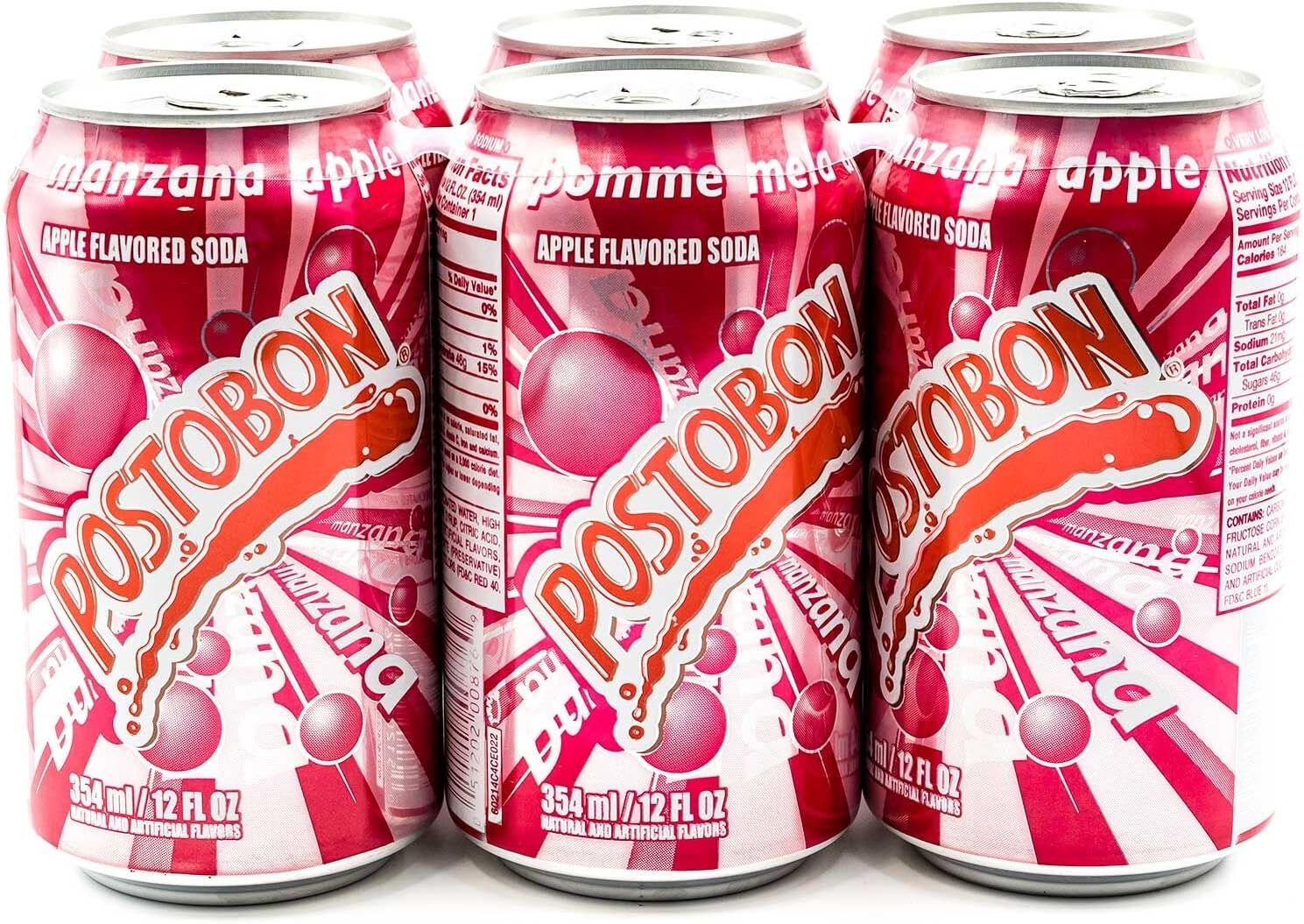Manzana - Apple Flavored Soda 12 oz (Pack of 6)