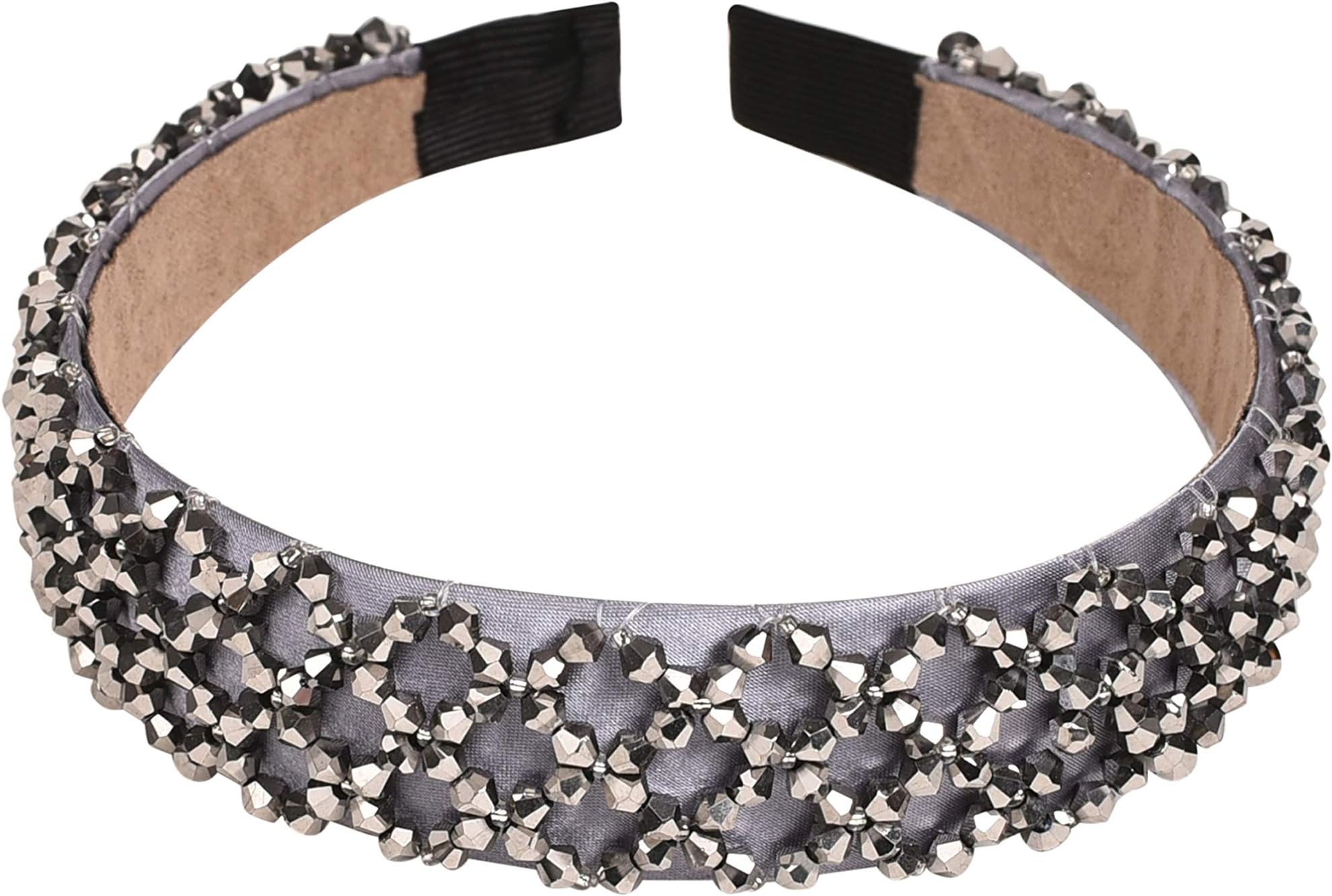 Vogue Hair AccessoriesCrystal Beaded Plastic Fancy Party Wedding Hairband For Girls