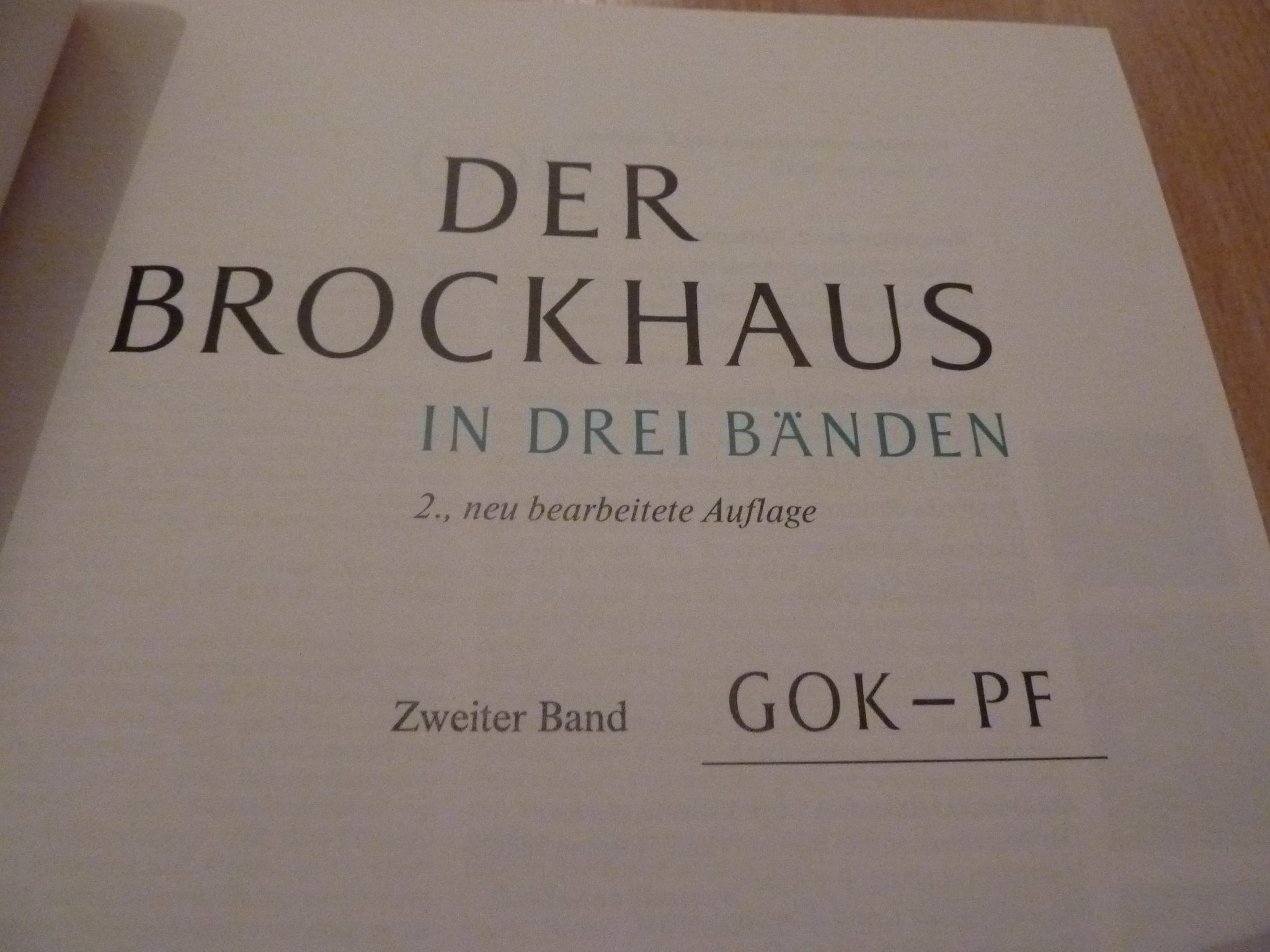 Der Brockhaus in drei Bänden