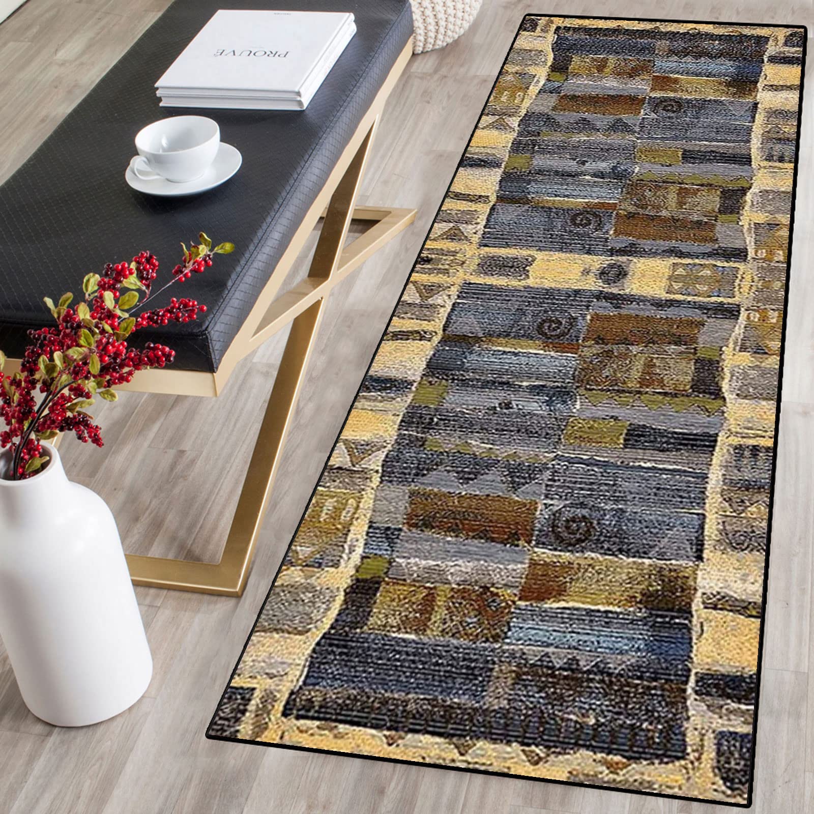 Tapis de cuisine antidérapant lavable pour protéger le sol du couloir et de la pièce d'eau