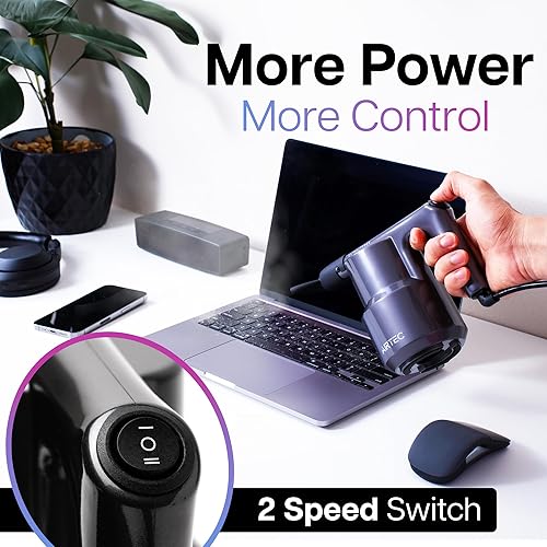 Miniatura 2 de IT Dusters AirTec - Soplador de aire ultra eléctrico para PC, laptop, consola, electrónica y limpieza del hogar, alternativa ambiental al limpiador