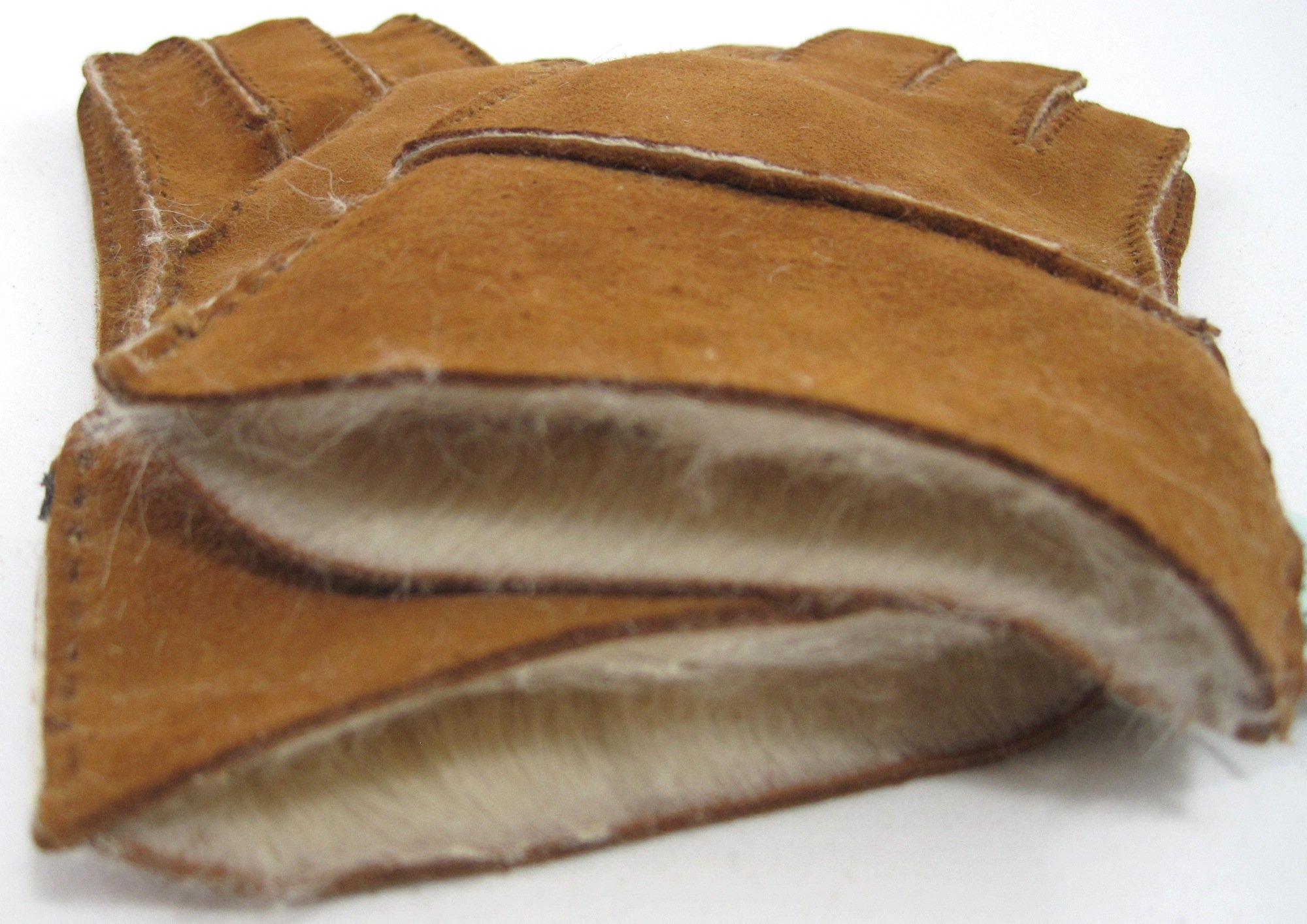 Bushga Ladies Full 100% Sheepskin Glove - Tan - Medium (7