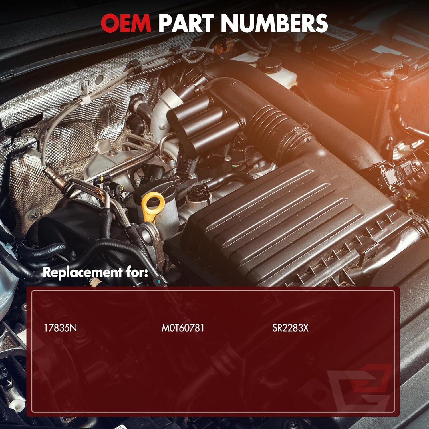 New Starter Replacement for Nissan for Sentra 2.5L 2002-2007 for Nissan for Altima 2.5L 2002-2007, SR2283X M0T60781, 1.4kW/12 Volt Starter