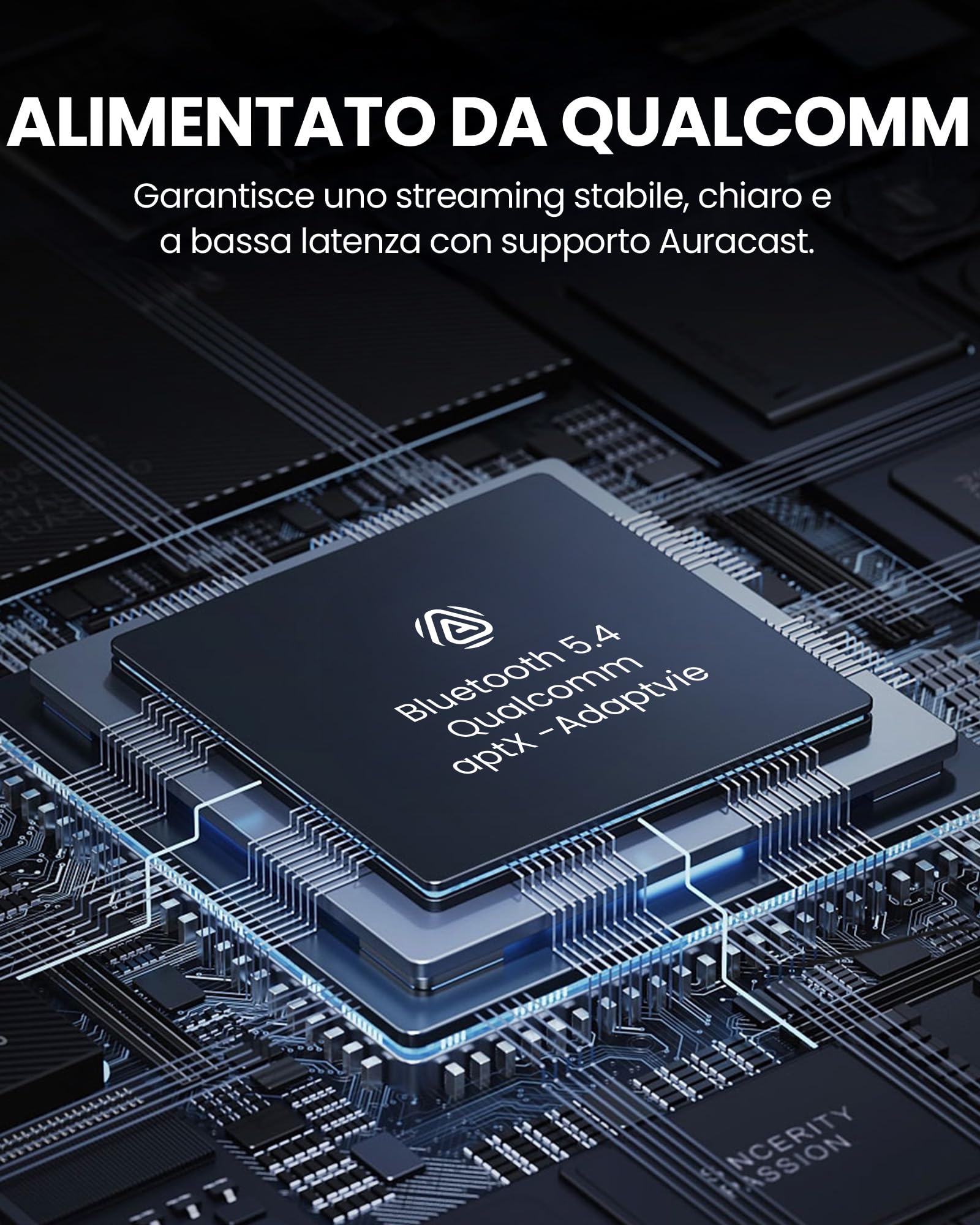 Avantree DG60 Aura – Lungo raggio Trasmettitore Auracast & Adattatore USB Bluetooth 5.4 2-in-1 per Cuffie, Chip Qualcomm, aptX Adaptive, Firmware Aggiornabile, Trasmette Audio del PC a Più Auricolari