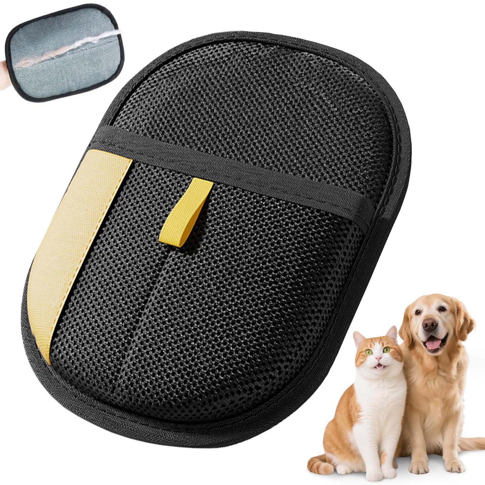 Fell Magnet Handschuh Fellmagnet Handschuhe Doppelseitig für Hunde & Katzen – Atmungsaktive Haustierhaarentferner mit Anti-Statik-Funktion, Wiederverwendbar zur Fellpflege im Alltag