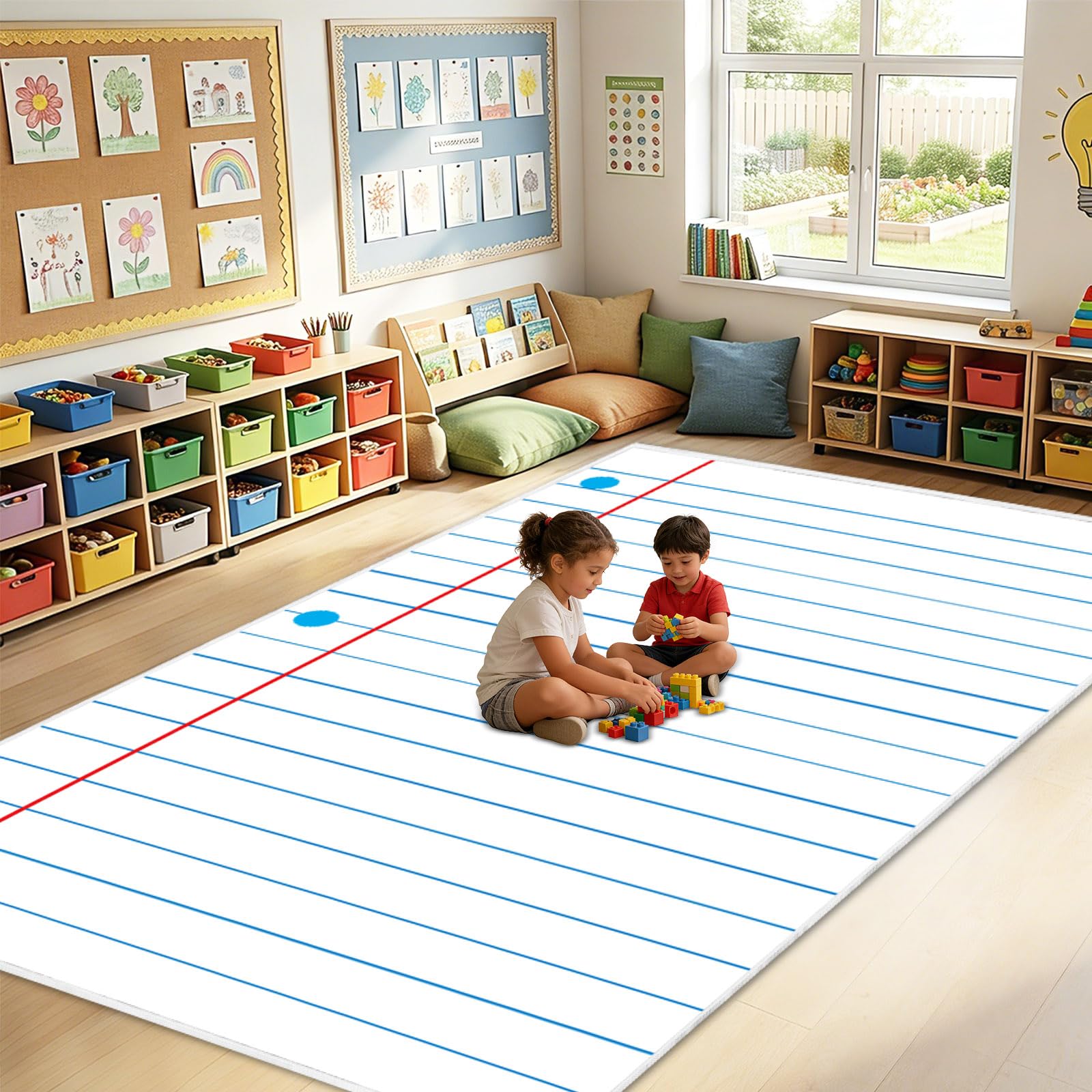 Photo 1 of Yomjress 5x7.6 ft Classroom Rug