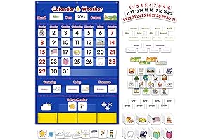 Godery Classroom Calendar, Weather, and Pocket Chart for Kids