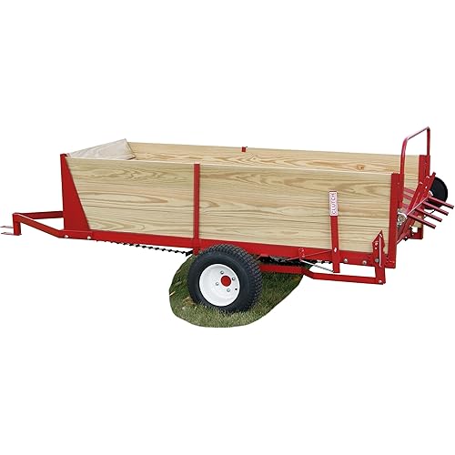 Model 600 25 Bushel Tow Behind Ground Driven Horse Manure Spreader Can Be Pulled Behind with ATV's, SXS Or Any Lawn Garden Tractors Including Zero Turn Mowers