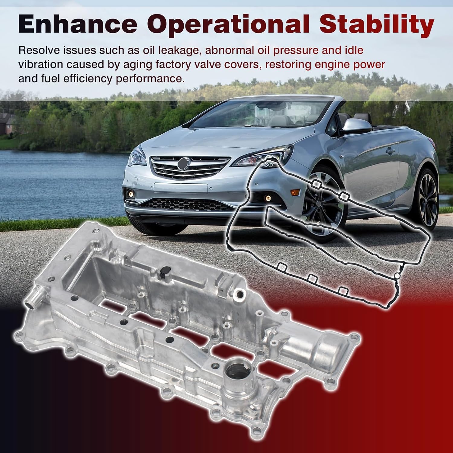 25203562 Engine Valve Cover Compatible With Buick Cascada 1.6L 2016 2017 2018 2019