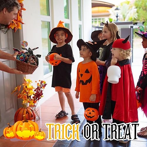 Miniatura 7 de Bolsas de golosinas de Halloween, 100 unidades, pequeñas bolsas de golosinas de Halloween para niños, bolsas de dulces a granel, bolsas de plástico