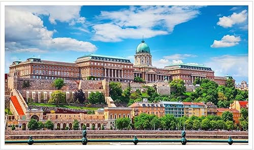 Miniatura 2 de ewfas Buda Palace Hungría - Lienzo decorativo para pared, para sala de estar, dormitorio, oficina, paisaje, impresión, póster sin marco, 20 x 12