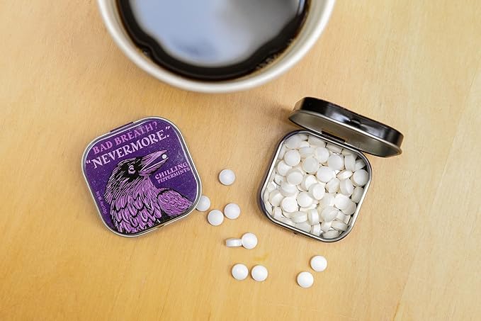 Mentas Nevermore The Unemployed Philosophers Guild, Sabor Peppermint, 1 Lata, 12 g miniatura 3