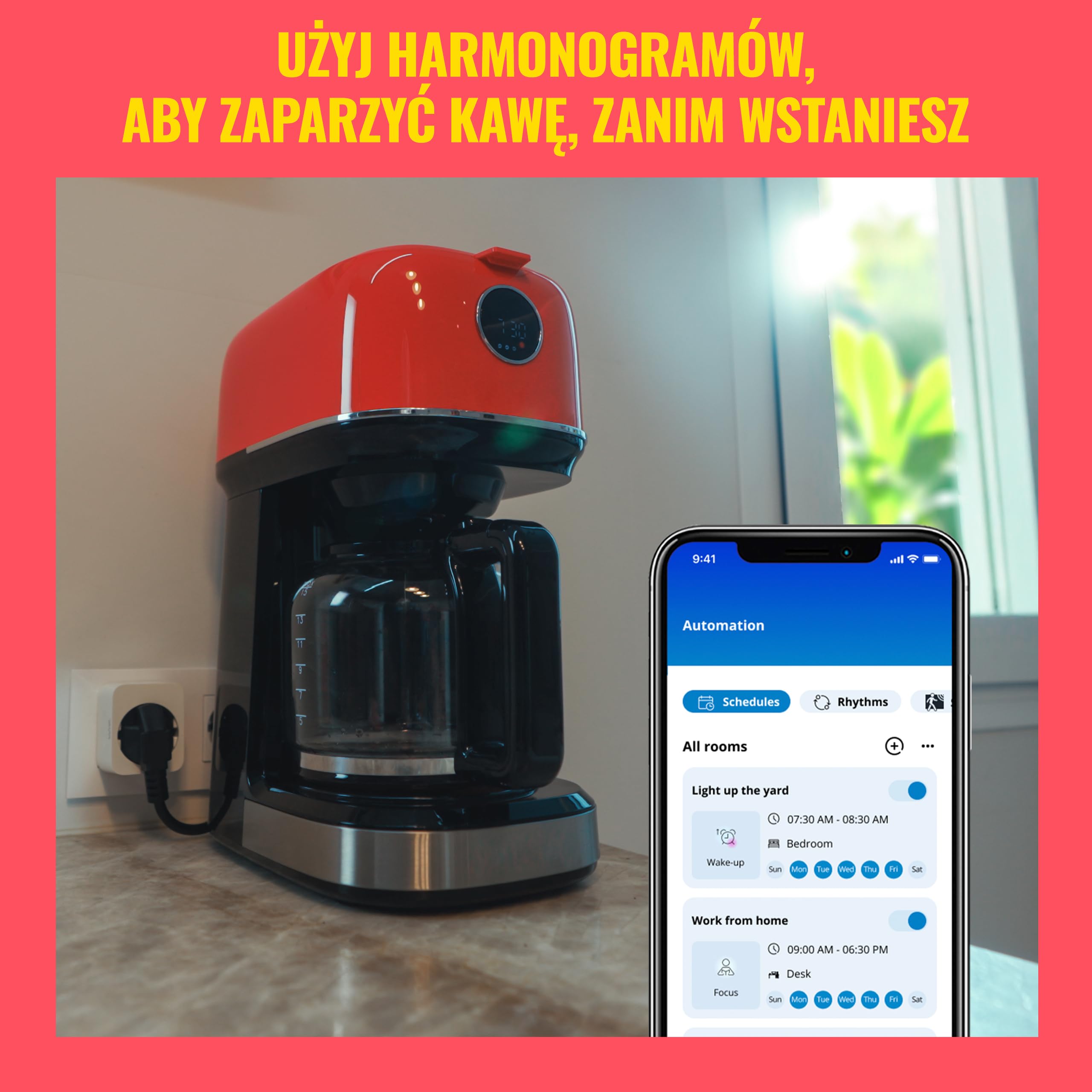 WiZ Wi-Fi Smart Plug, Typ F, 230 V, 50 Hz, Łatwa Konfiguracja, Certyfikat Matter, Inteligentne Sterowanie, Komendy Głosowe, Działa z Alexa, Google Home i Apple Home, Zestaw 4 Szt.