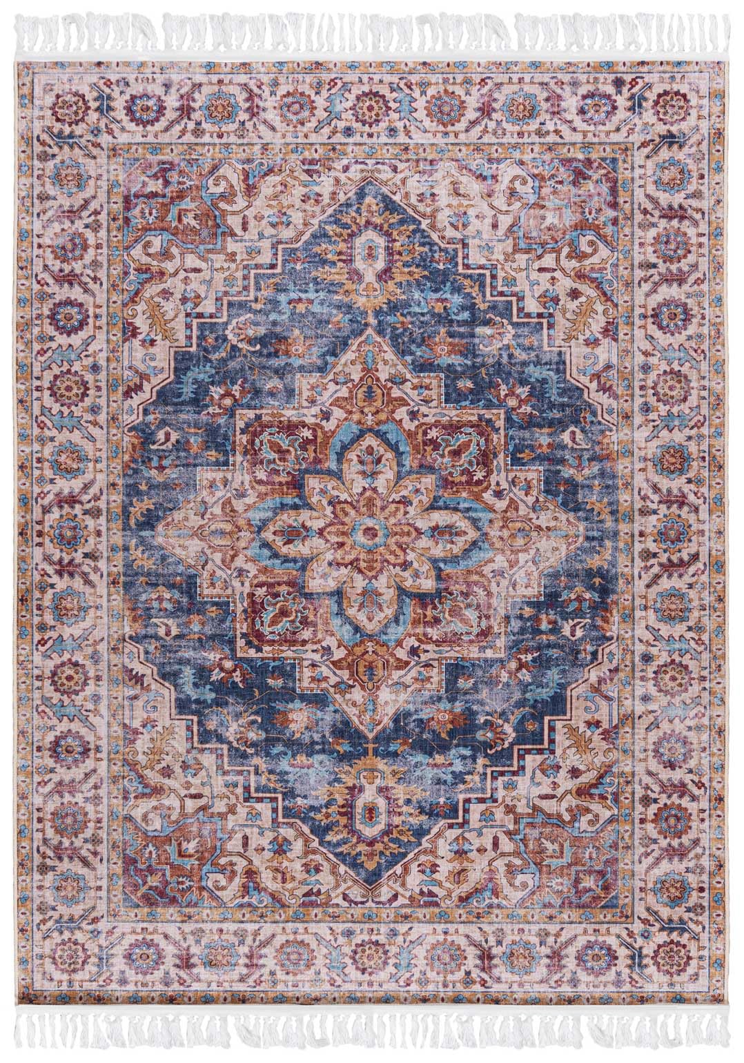 Tappeto Salotto 140x200 Cm Stampa Bandiera Americana Retrò - Antiscivolo, Lavabile In Lavatrice, Pelo Corto