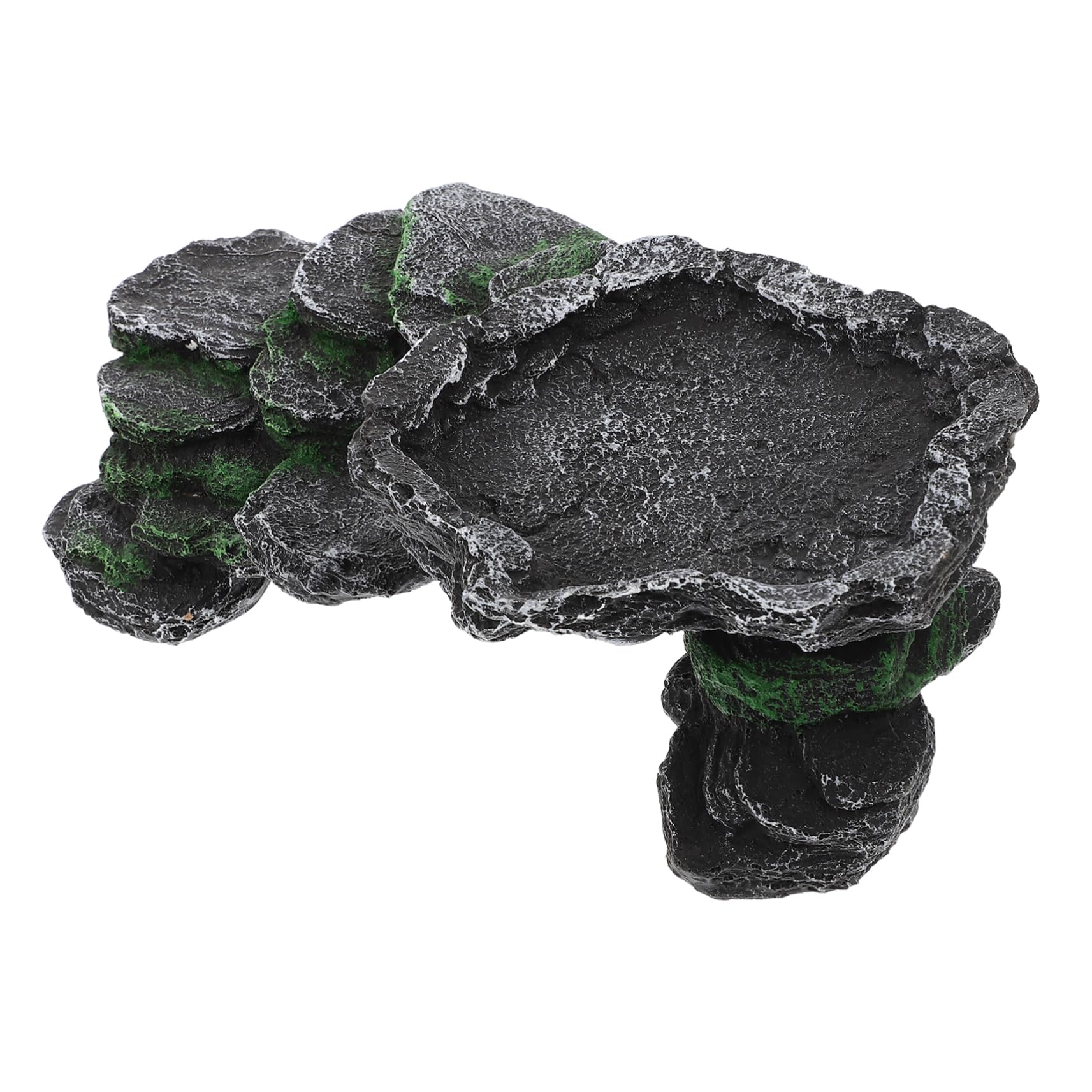 FRCOLOR Piattaforma Basking Per Tartarughe Resina Habitat Naturale Per Rettili Simulata Per Arrampicata e Nascondiglio Decorazione Per e Terrario