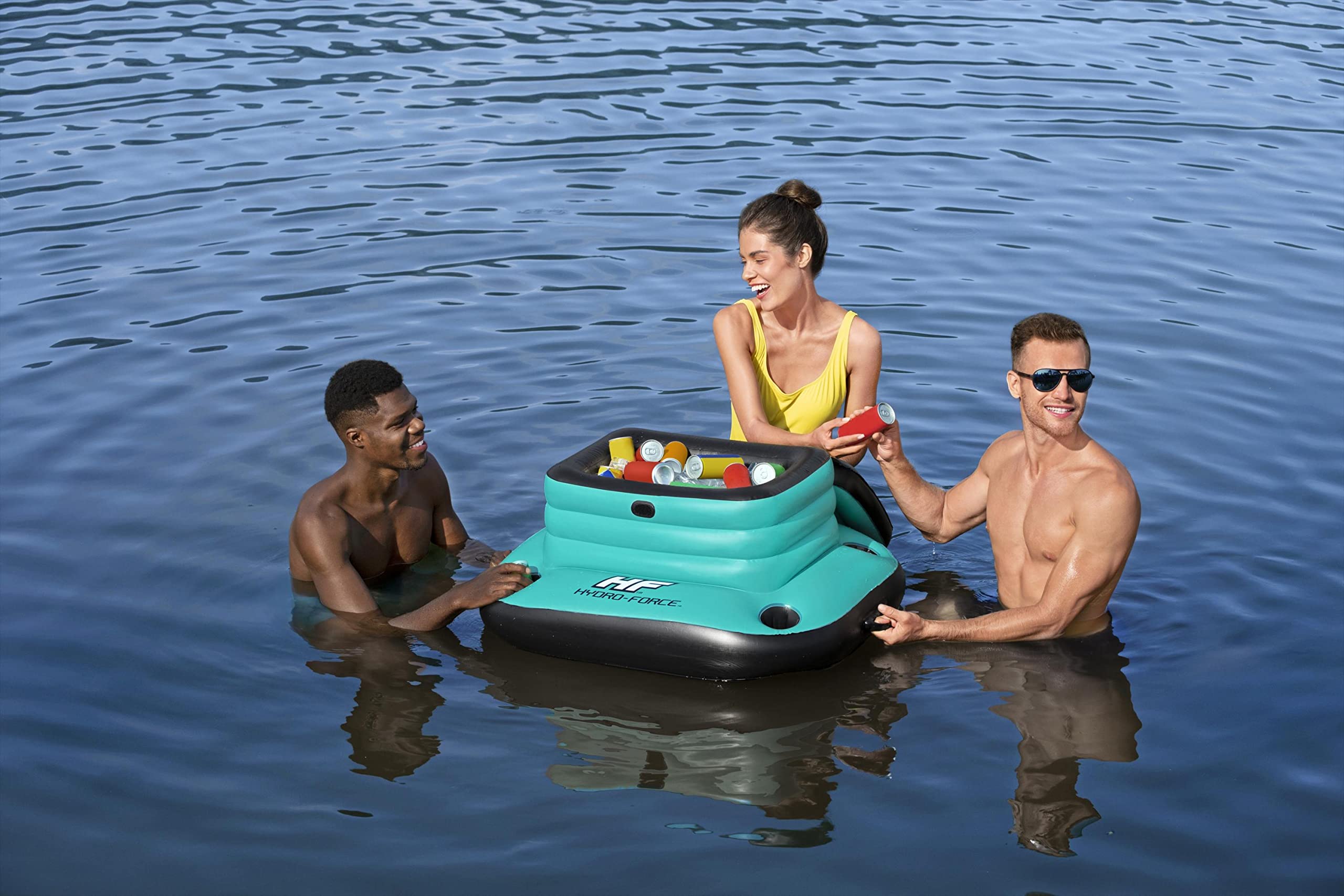 Bestway 43191-4 Borsa frigo Galleggiante Gonfiabile Hydro-Force™ Glacial Sport Cooler da 35.7 L
