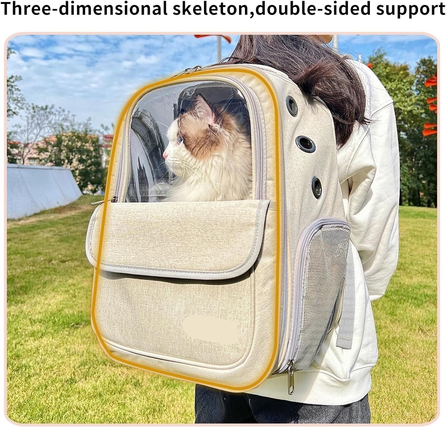 Rucksack Haustiertrage-Rucksack Für Hunde- Und Katzenwelpen. Kleine Hundetragetasche Mit Atmungsaktivem Netz Haustier