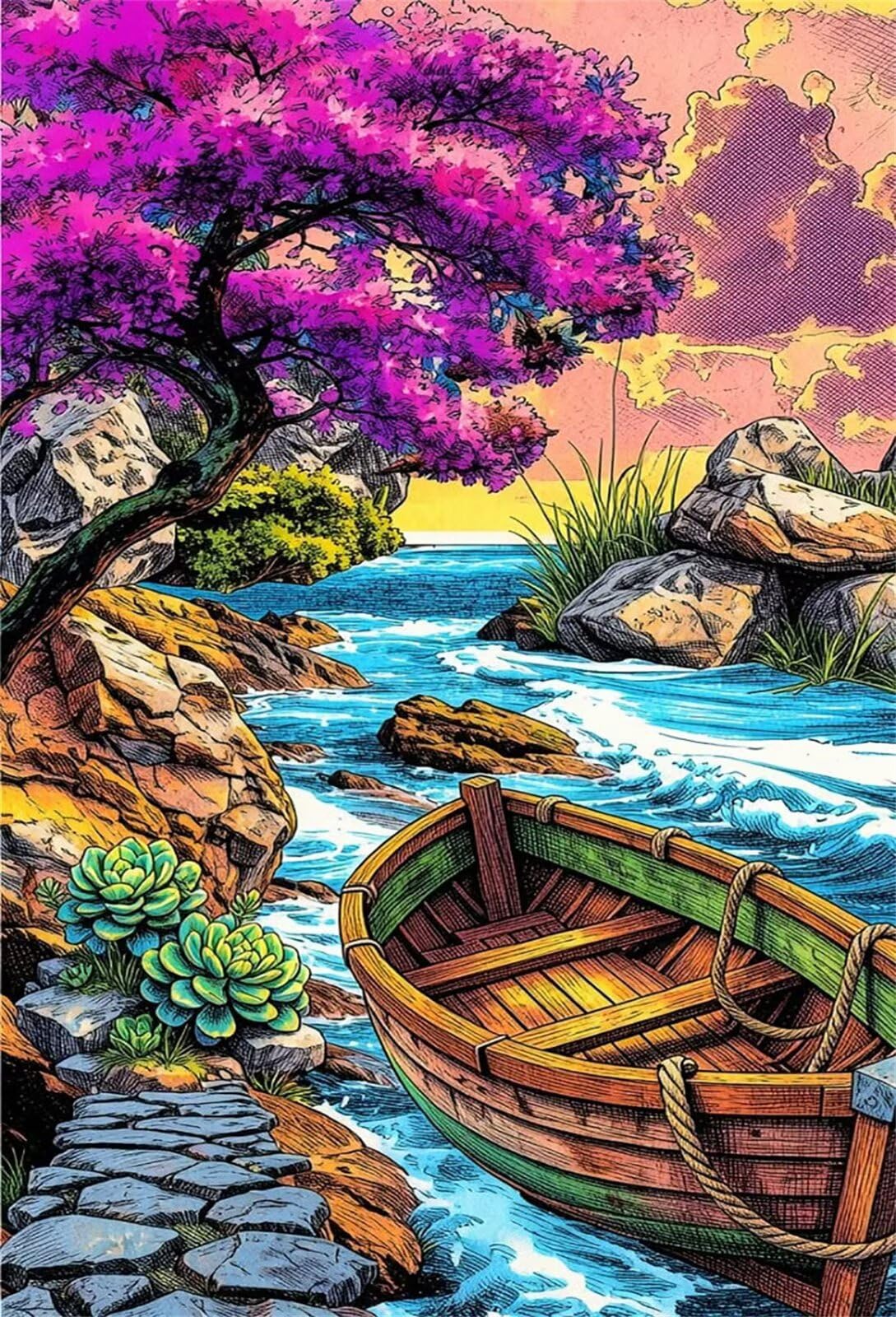 Puzzle 1500 Piezas para Adultos y Familia, Rompecabezas de Barco Fluvial, 87x57 cm, Juego de Mesa de Descompresión y Pasatiempo, Regalo Creativo Navidad y Cumpleaños