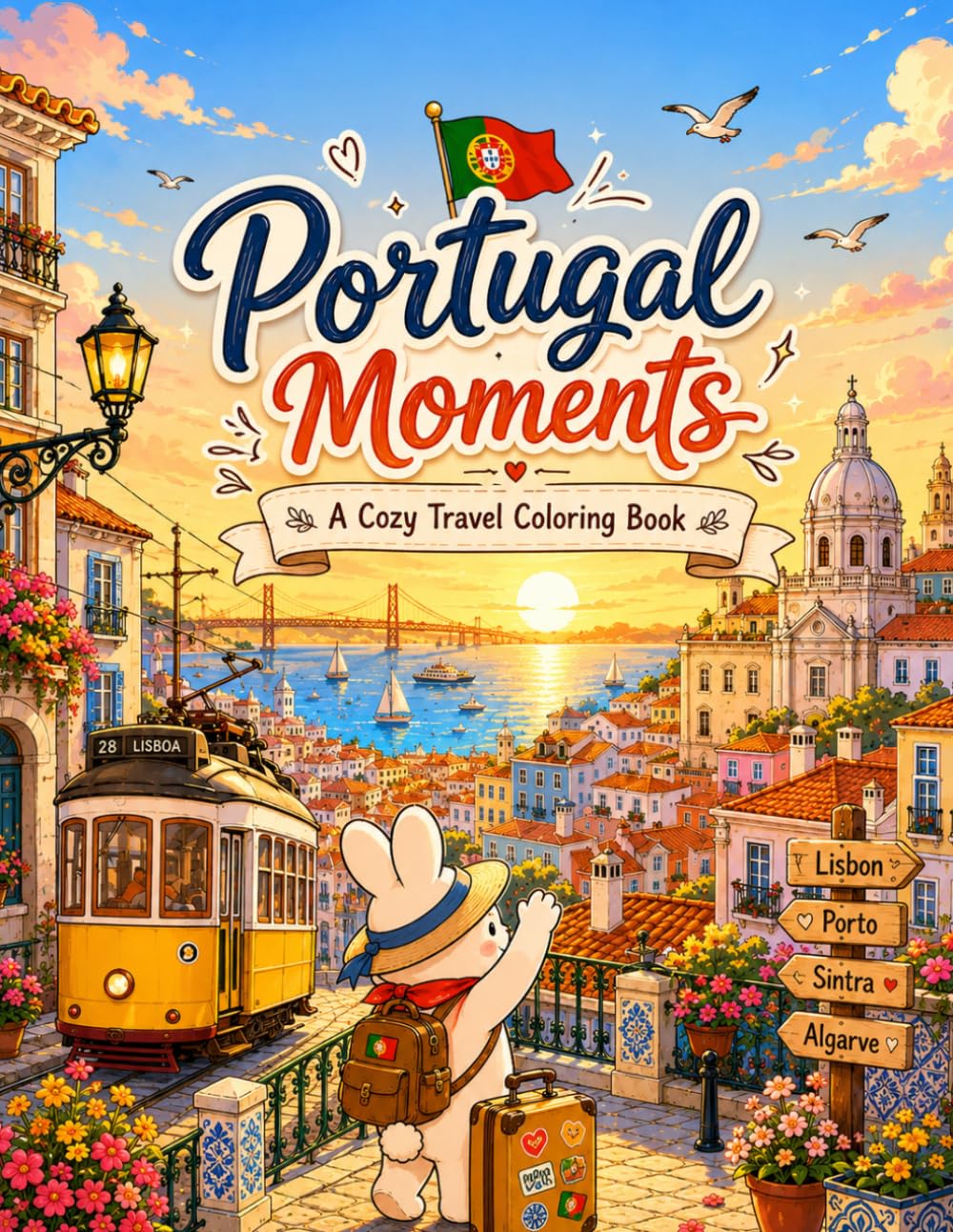 Portugal Moments: A cozy Travel Coloring Book
