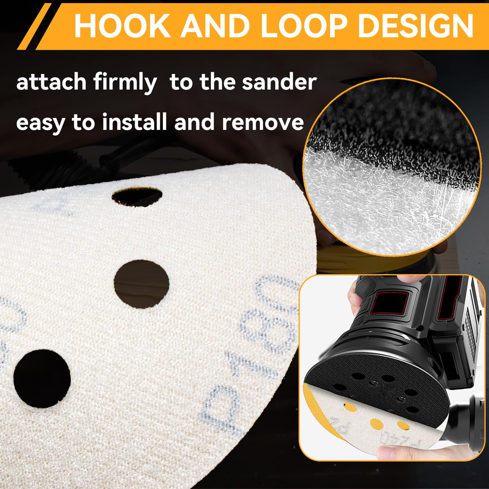 ALPXUXP Disques Abrasifs En Forme De Diamant 125 Mm Grain 180, Papier