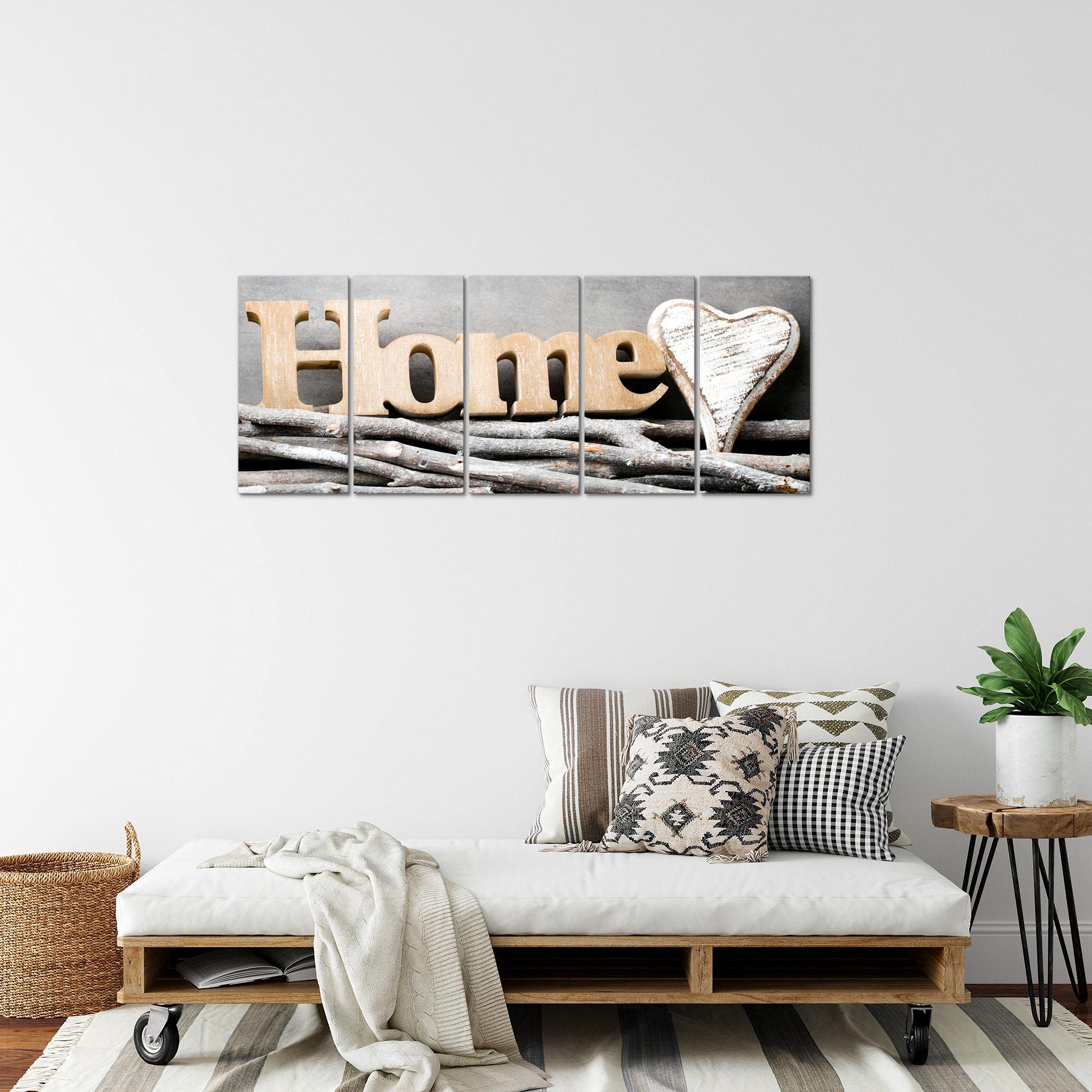 Tableau Forêt Paysage 3 Parties Impression Sur Toile Intissee