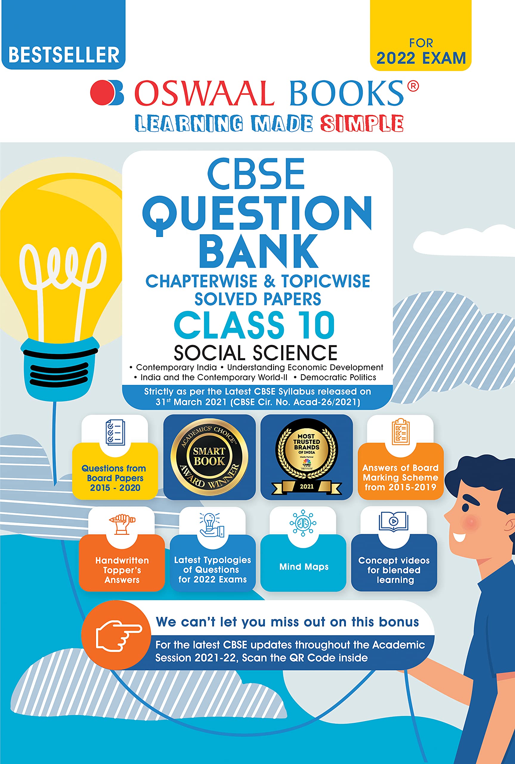 Oswaal CBSE Question Bank Class 10 Social Science Book Chapter-wise & Topic-wise Includes Objective Types & MCQ's [Combined & Updated for Term 1 & 2] [Paperback] Oswaal Editorial Board Unknown Binding – 30 April 2021
