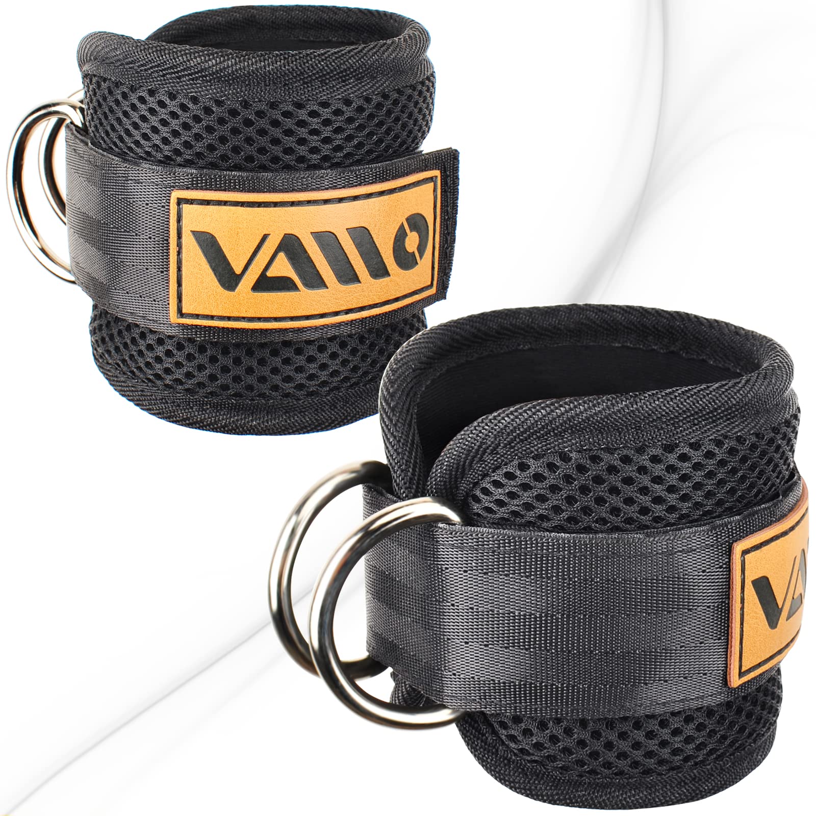 Ankle Straps for Cable Machines,Adjustable Comfort fit Neoprene, Reinforce Double D-Ring - Premium Ankle Cuffs to Improve Abdominal Muscles, Lift The Butts, Tone The Legs for Men & Women