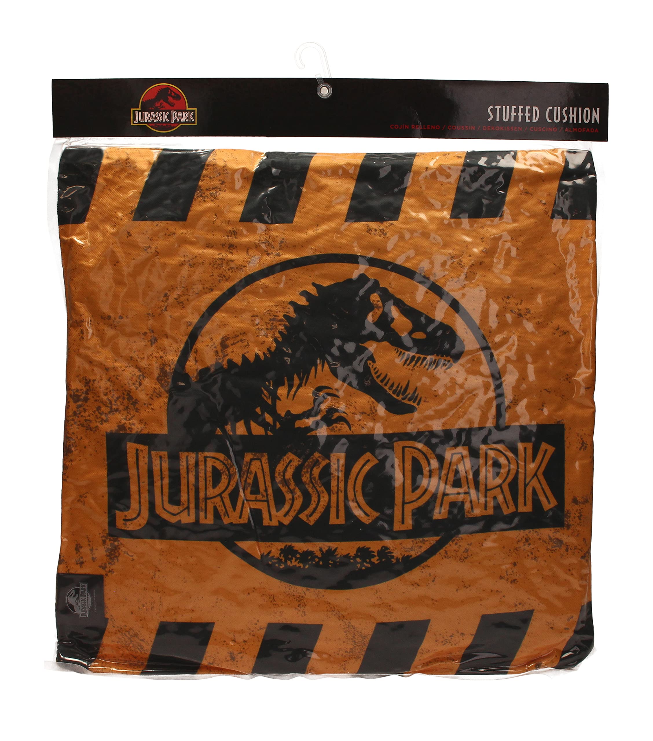 Cuscino Morbido Con Logo Jurassic Park - Cuscino Decorativo Da Divano Per Fans Del Film, Regalo Originale Per Adulti E Bambini