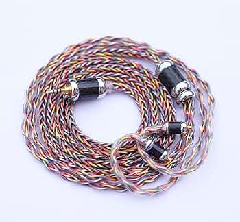 【1点のみ】7N粒子単結晶銅銀メッキ リッツ構造ケーブルMMCX3.5mm L字 Amazon | NICEHCK SilverLoong イヤホンリケーブル 7N銀メッキ単