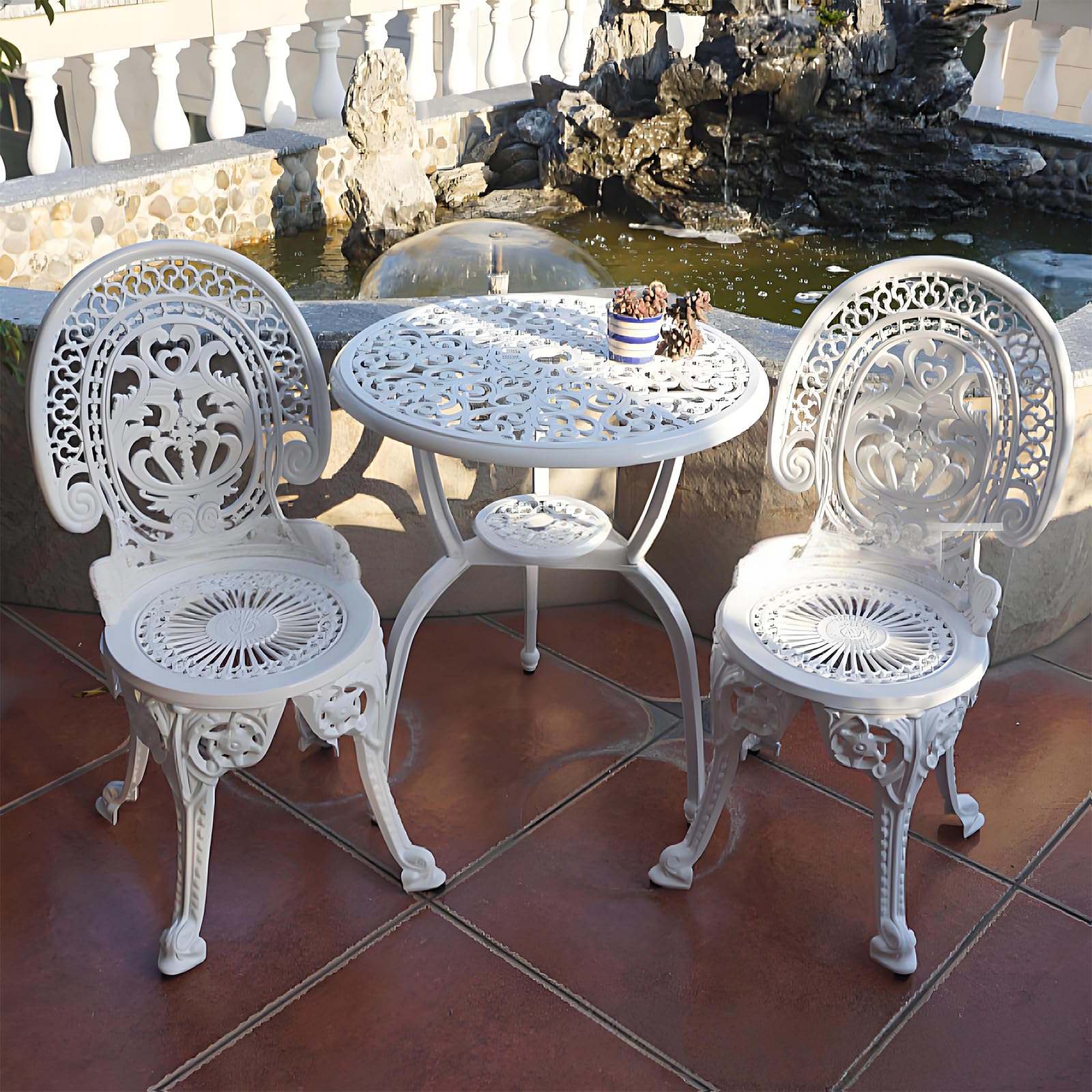 アウトドア　レトロテーブルチェアセット Amazon.co.jp: ガーデン テーブルセット ガーデンチェア