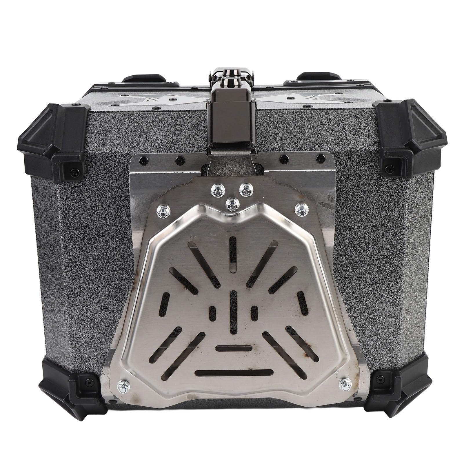 Baúl para Motocicleta de 45 L, Aleación de Aluminio, Liberación Rápida, Bloqueo de Doble Llave, Almacenamiento Forrado, Resistente Al Agua con Soporte de Montaje Universal para