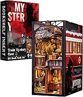 Vista 21 de Fsolis - Kit de rincón de lectura, kit de casa en miniatura para escenas DIY, mini casa, mini rincón de libros, decoración de estantería artesanal