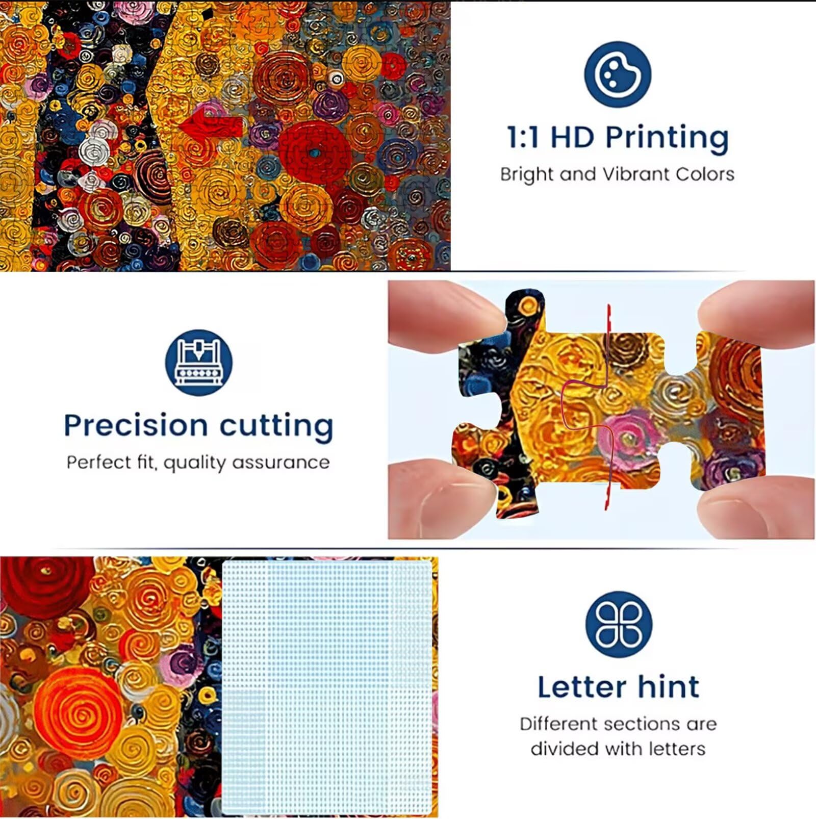 Puzzle astratto donna, Puzzle Adulti 3000 pezzi, Puzzles Legno con Squisita Scatola di Imballaggio, Rompicapo per Esperti con Incastro Perfetto, Stampa Alta Definizione, Regalo per Adulti W3H-664