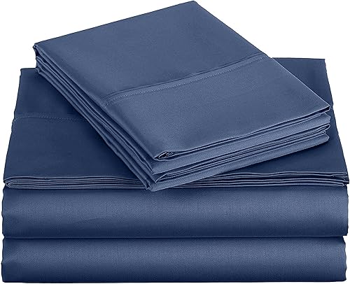 Miniatura 1 de Juego de sábanas de 4 piezas tamaño Queen XL de 1000 hilos, 100% algodón egipcio, 1000 hilos transpirable, suave, tejido satén de algodón de fibra