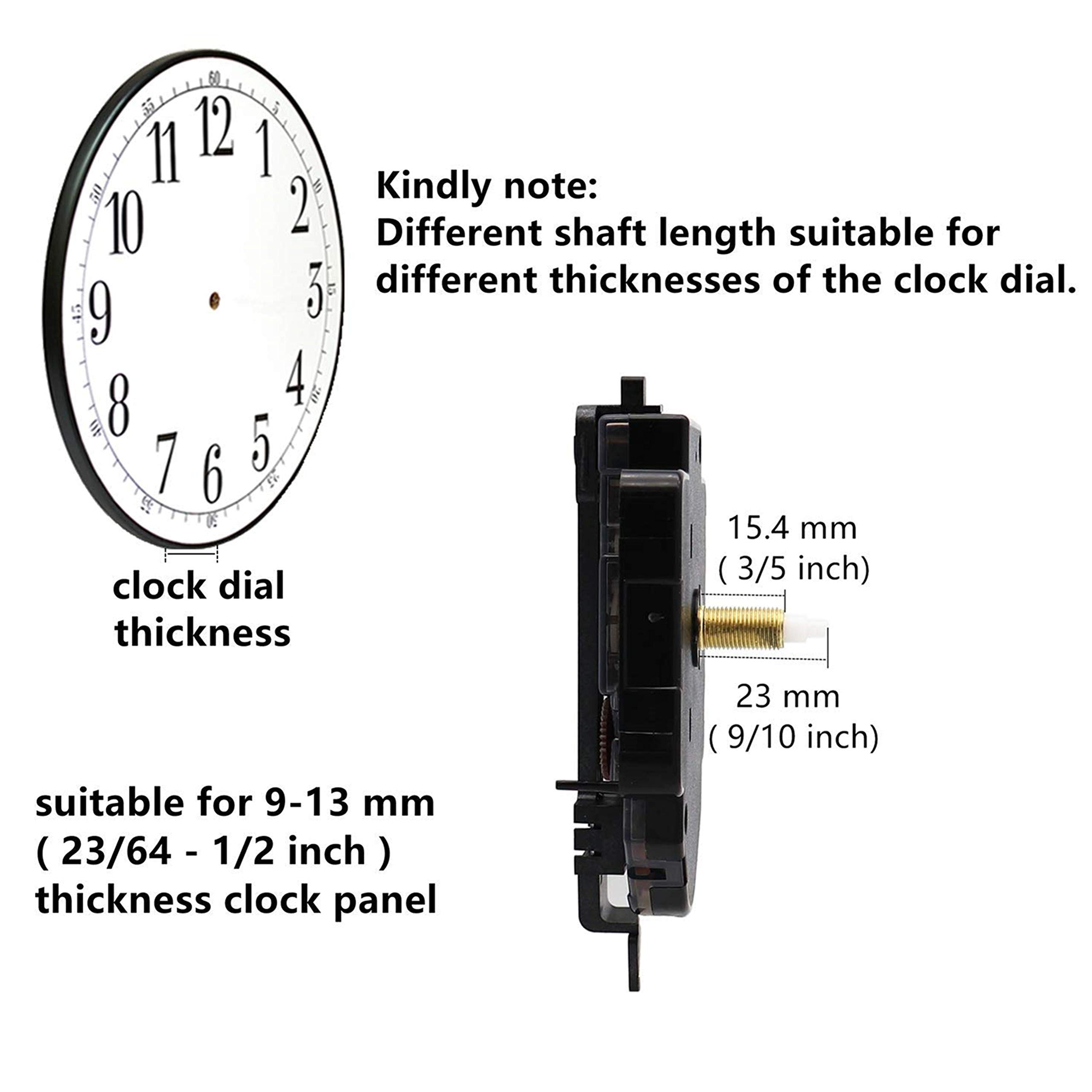 Youngtown 12888 Pendulum Type Movement Step Clock Accessory Quartz DIY