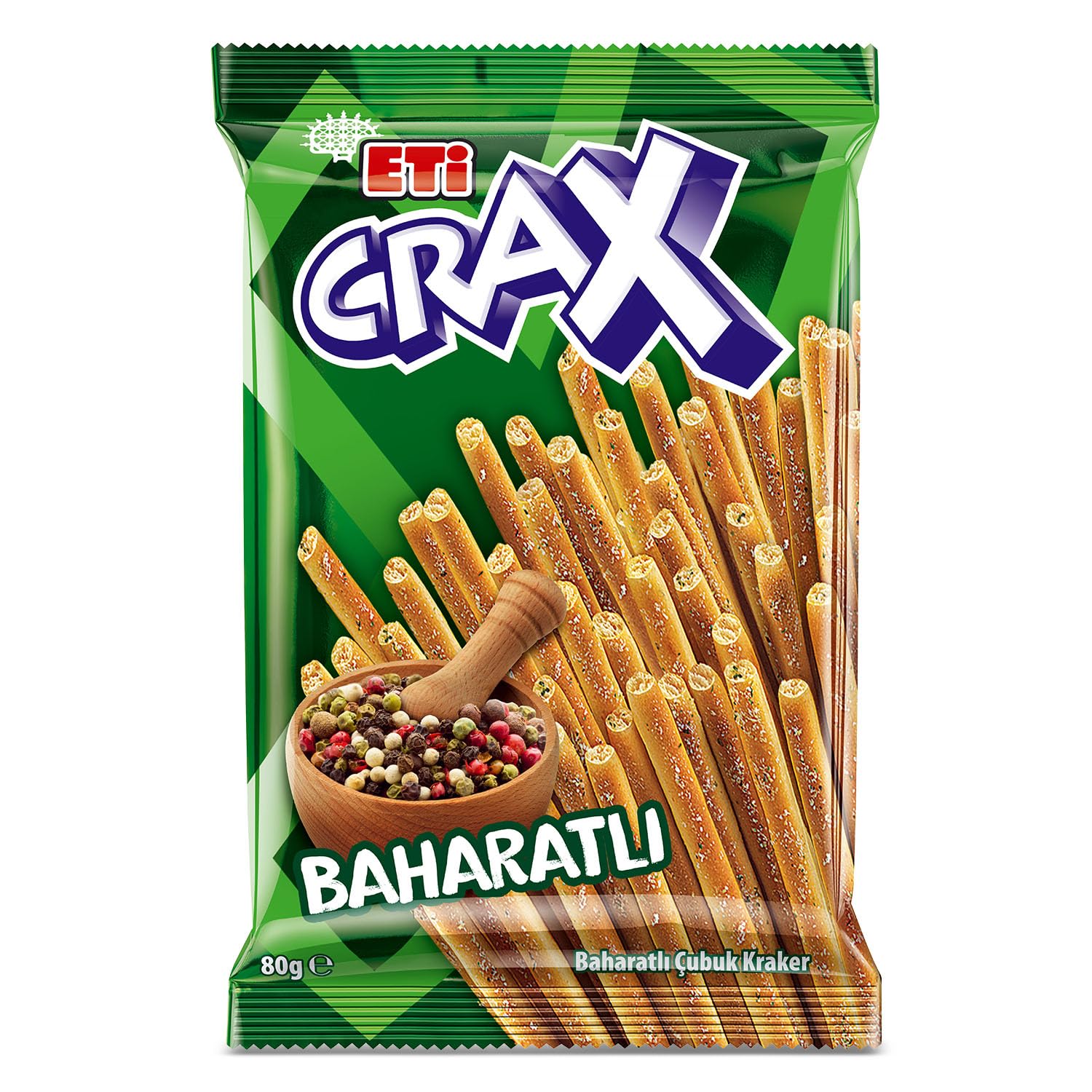 Eti Crax Baharatlı Çubuk Kraker 80 g